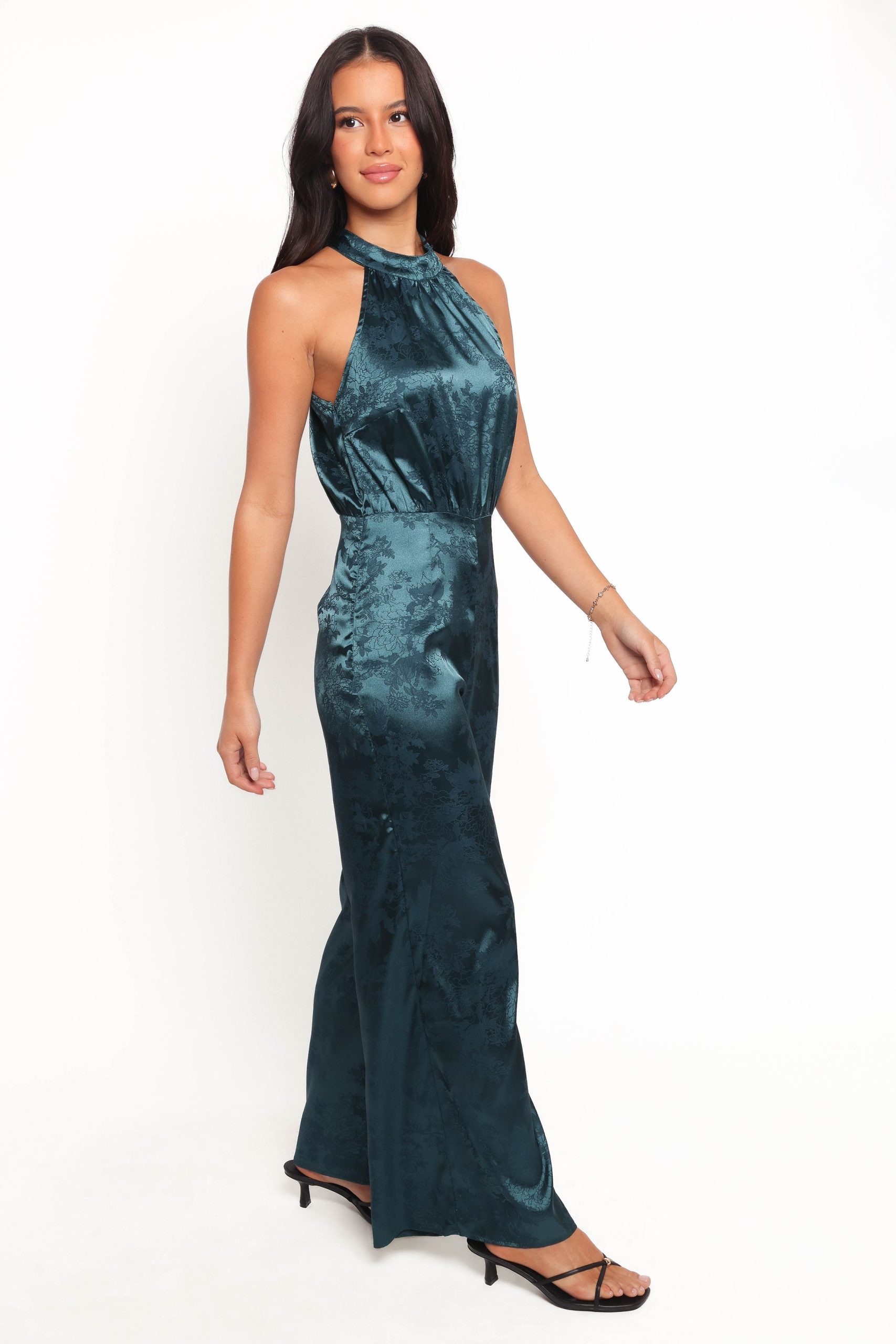 Shellbie High Neck Jumpsuit - Teal - Image 6