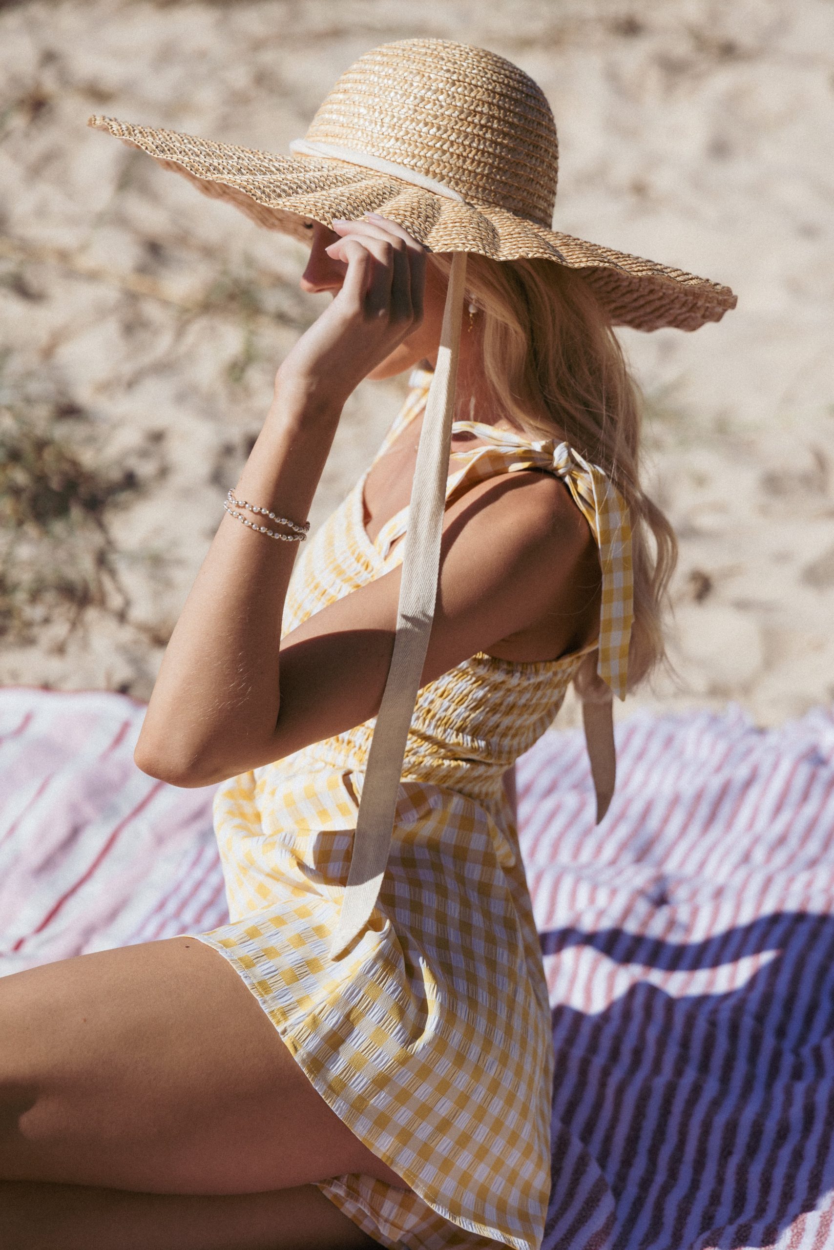 Simo Romper - Yellow Gingham - Image 8