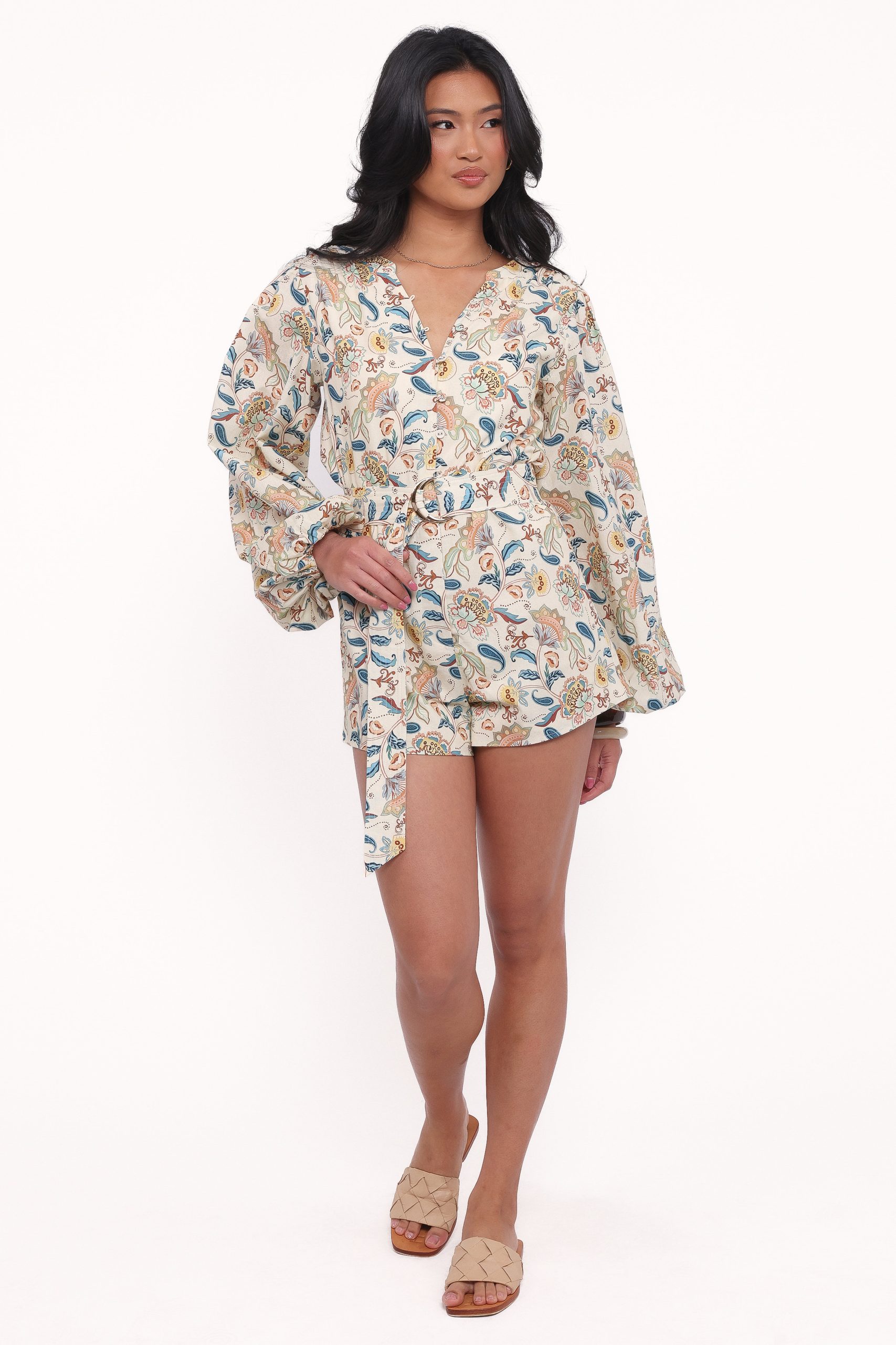 Soul Belted Romper - Paisley - Image 5