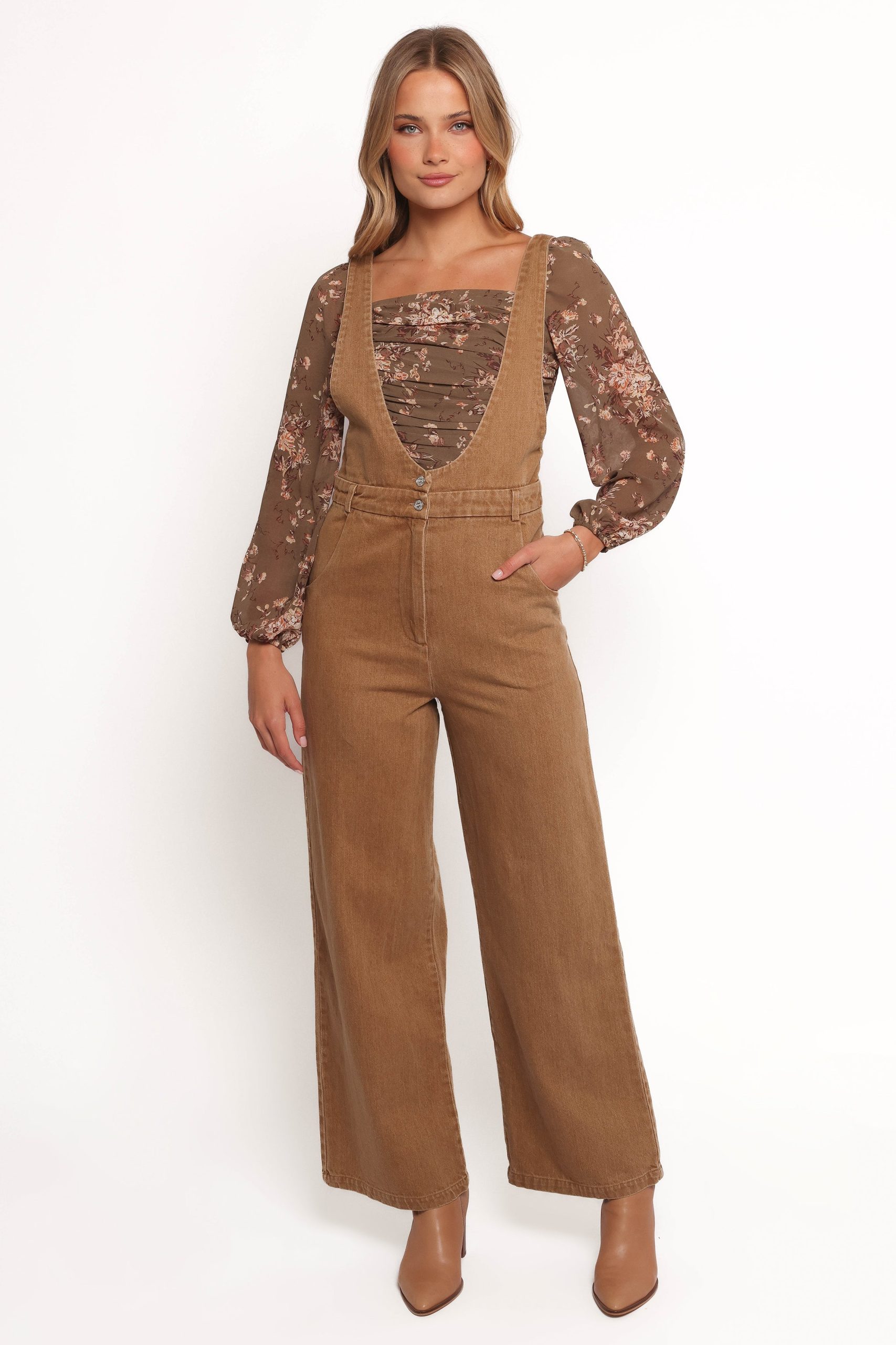 Vieve Jumpsuit - Brown - Image 2