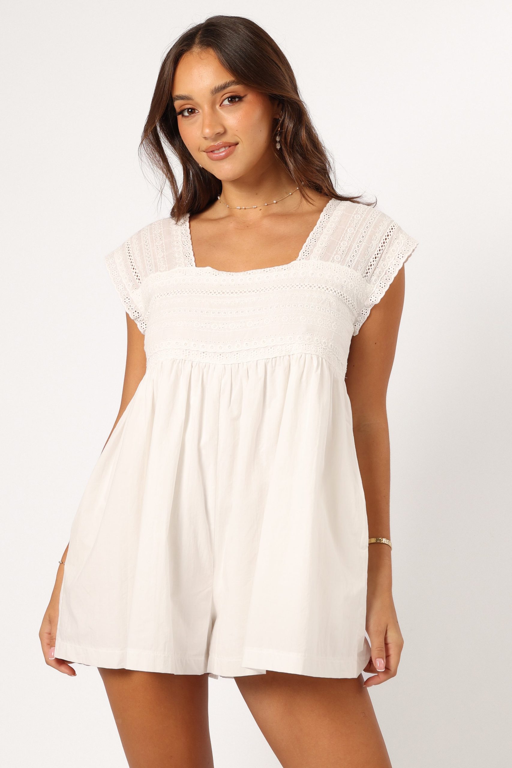 Adeline Romper - White - Image 3