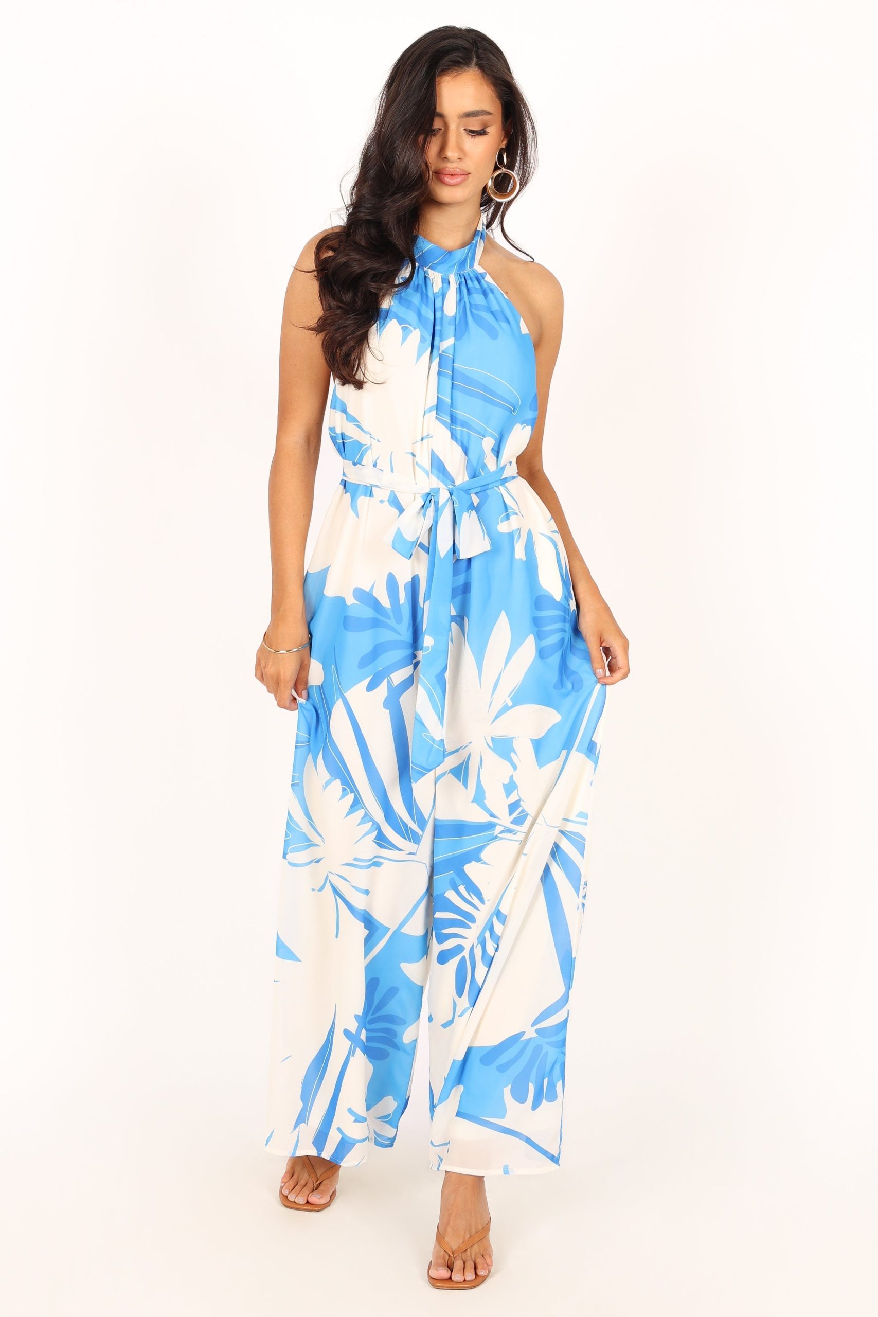 Aminah Jumpsuit - Blue Floral - Image 4