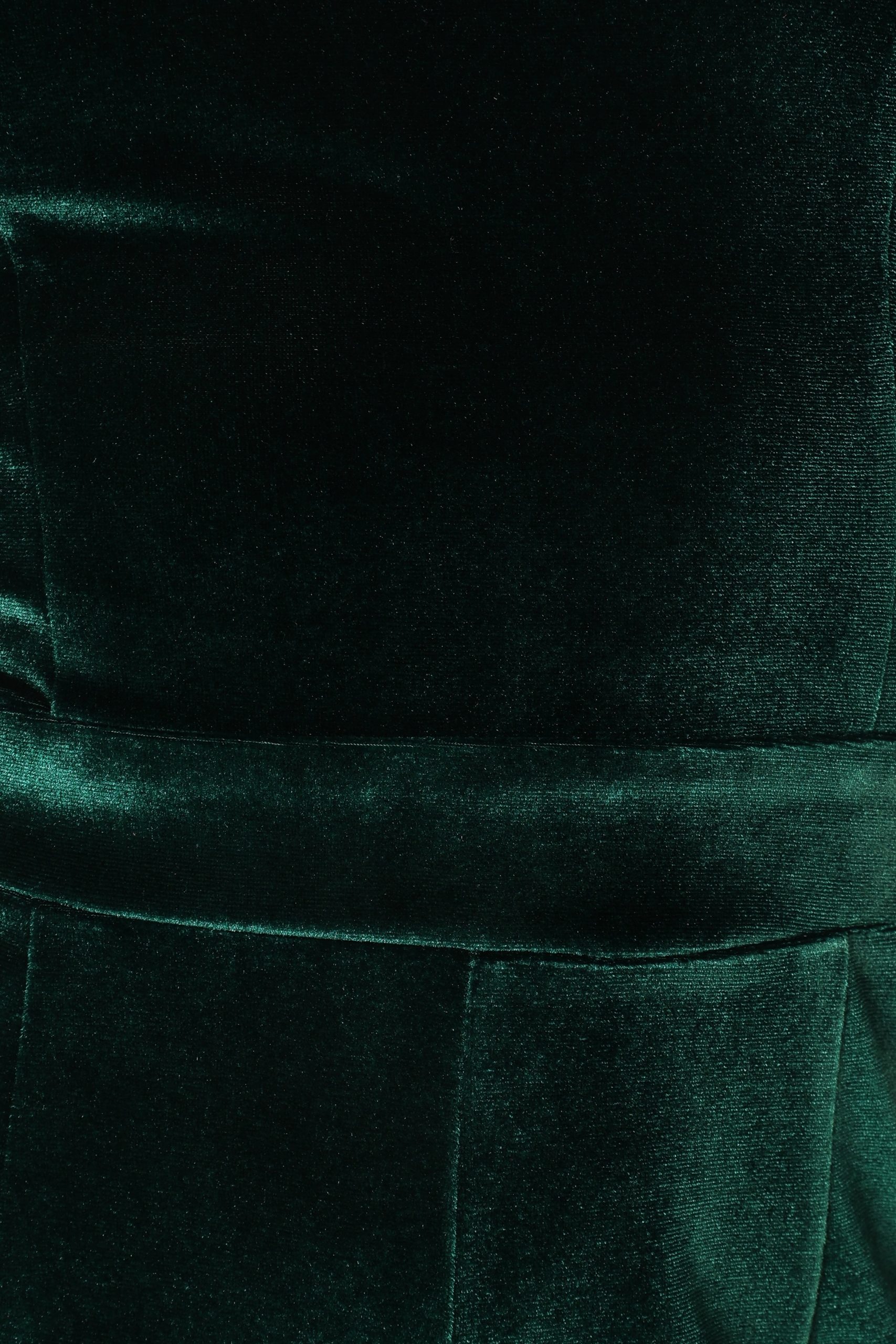 Aria Velvet Jumpsuit - Emerald - Image 8
