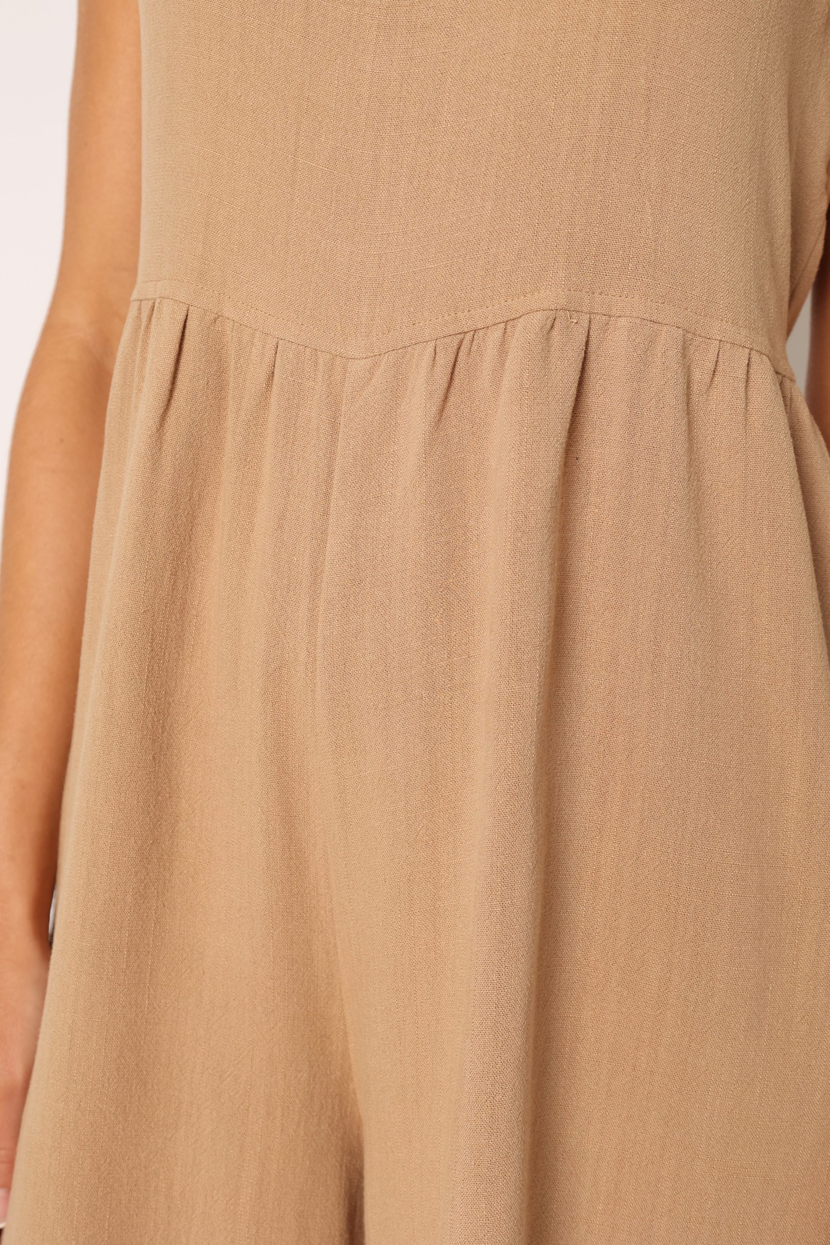 Ayla Linen Jumpsuit - Mocha - Image 10