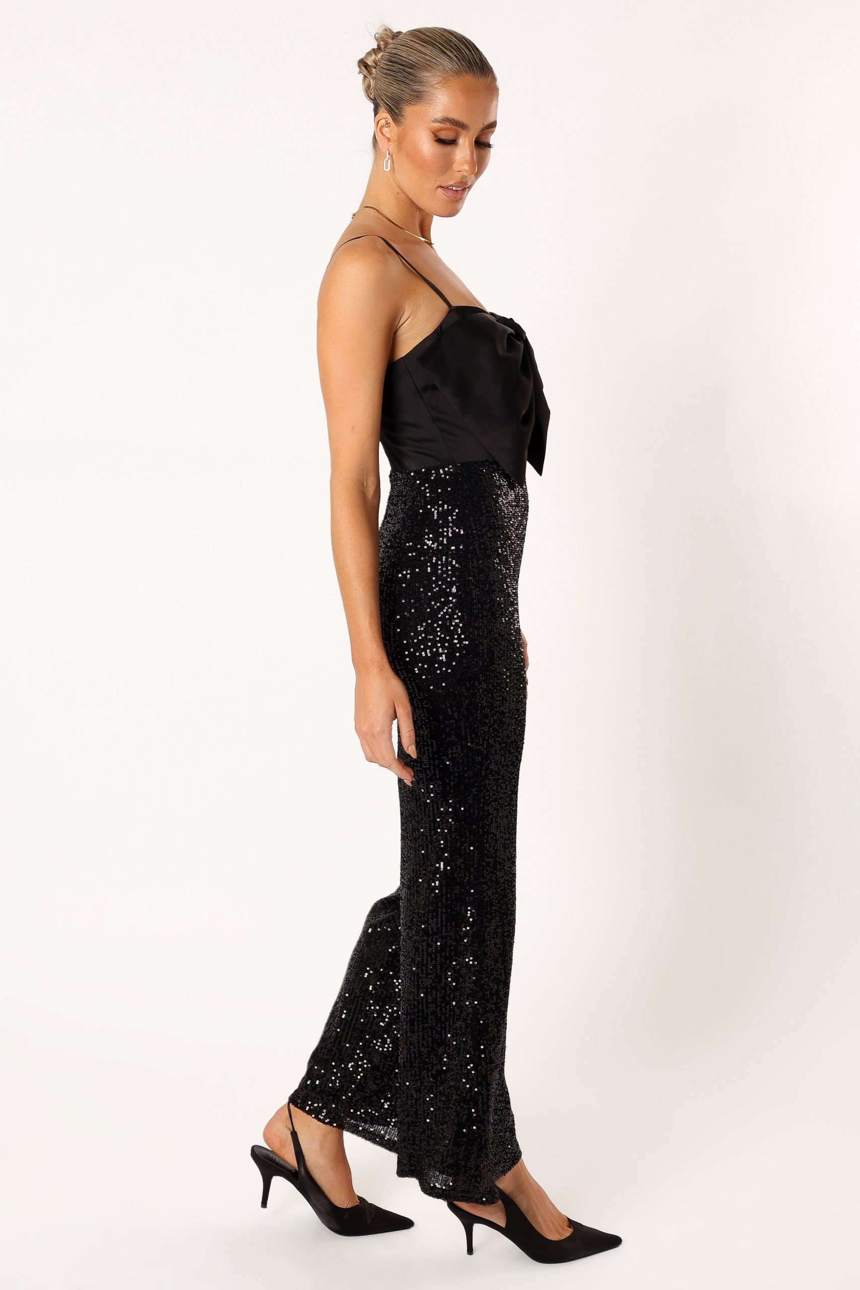 Chiara Sequin Jumpsuit - Black - Image 6