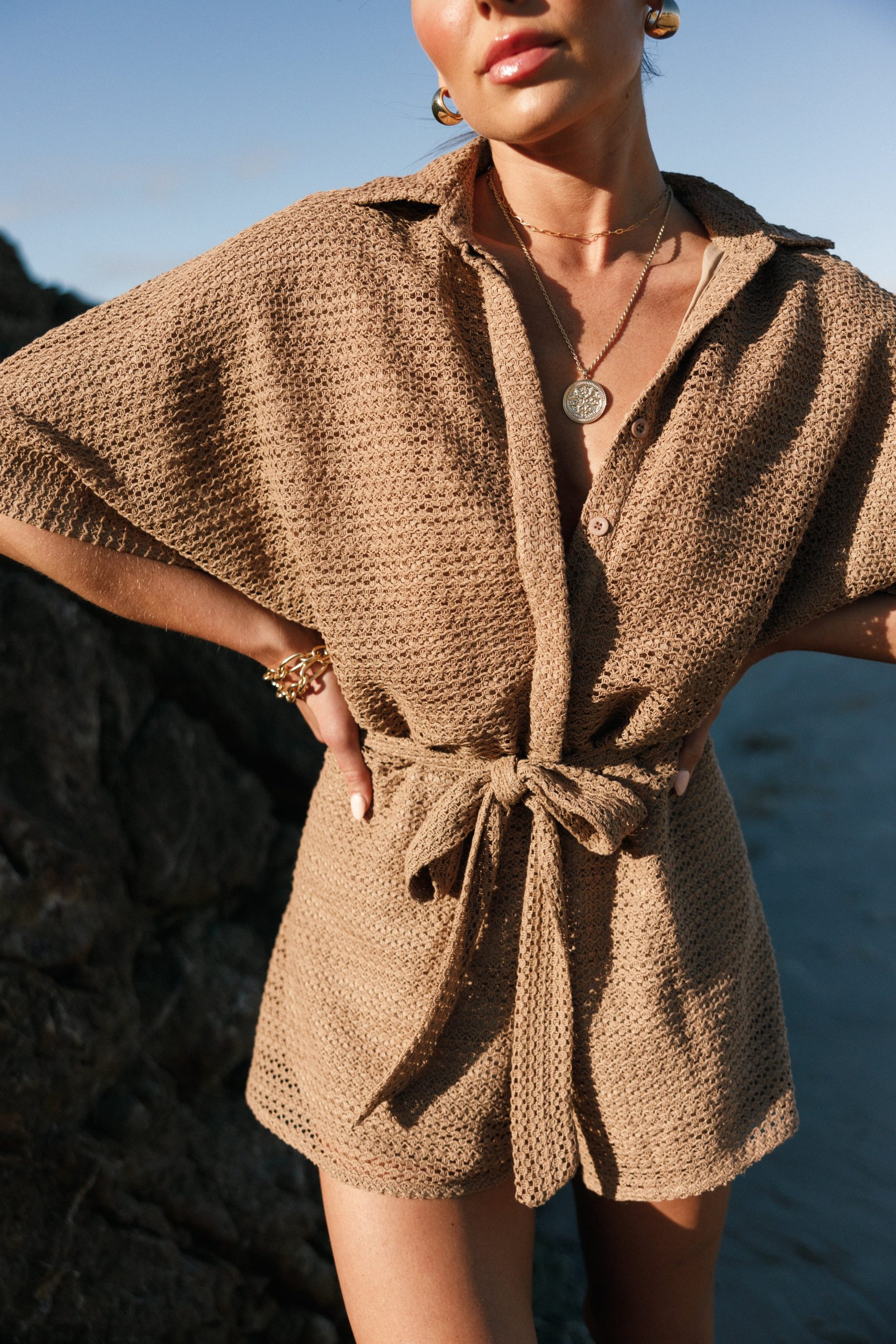 Culpo Romper - Mocha - Image 9