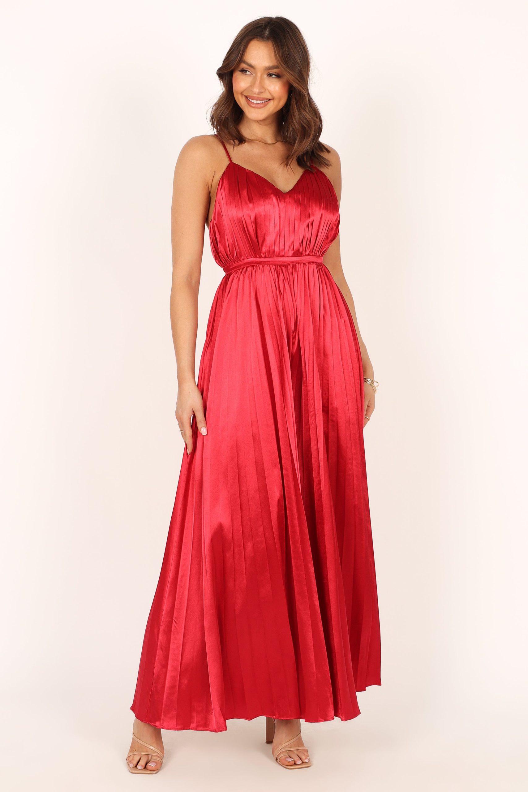 Eden Wide Leg Jumpsuit - Red - Image 8