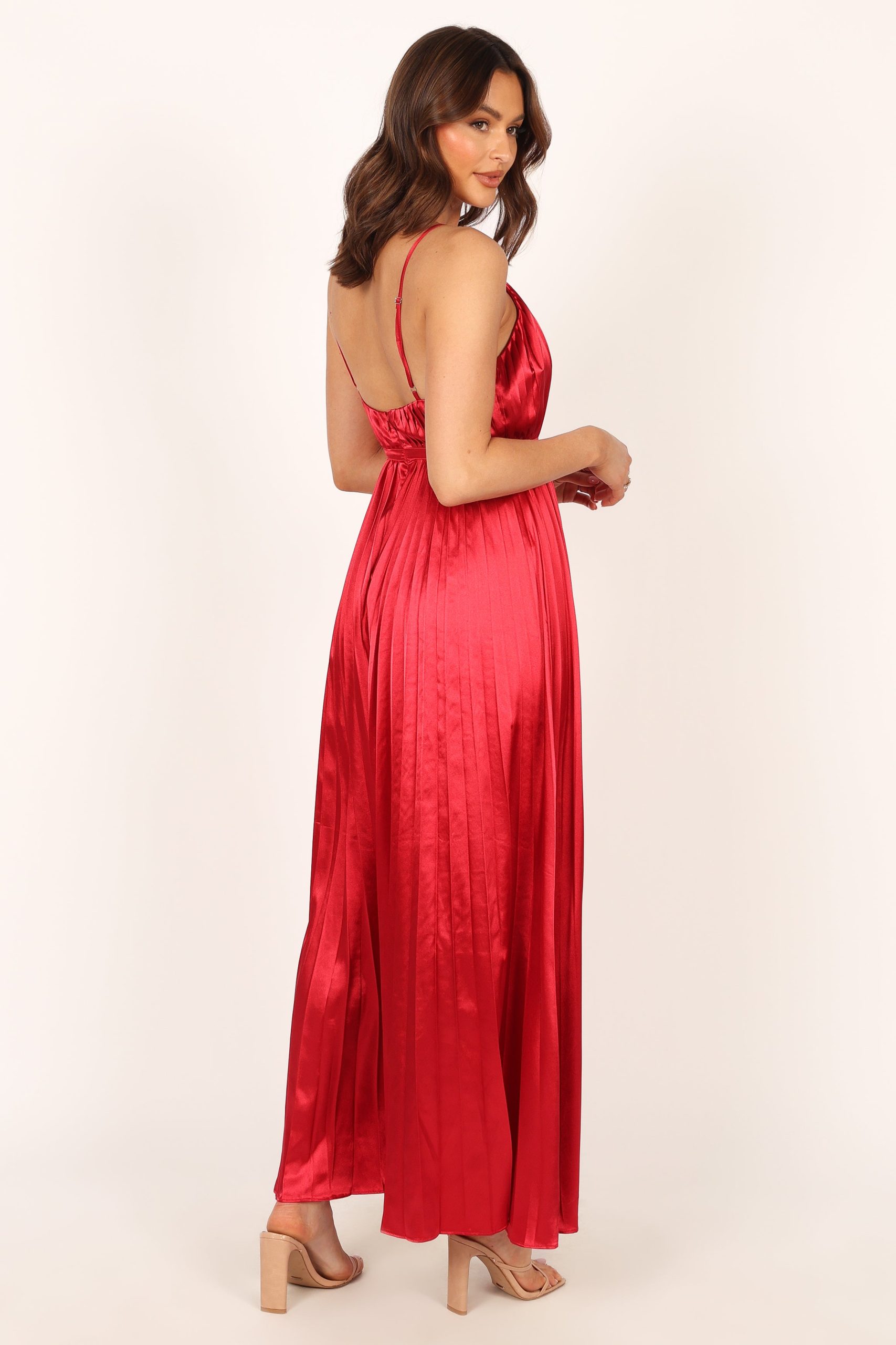 Eden Wide Leg Jumpsuit - Red - Image 9