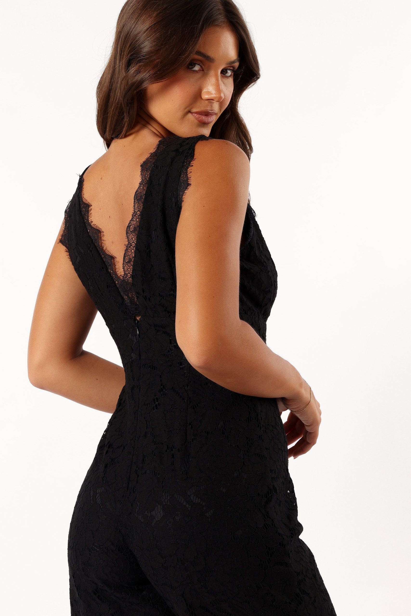 Eloise Lace Jumpsuit - Black - Image 7