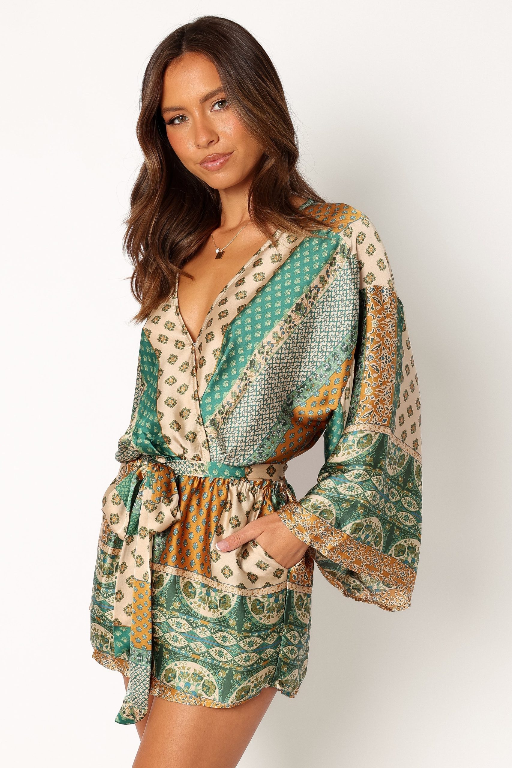 Elyse Romper - Green - Image 3
