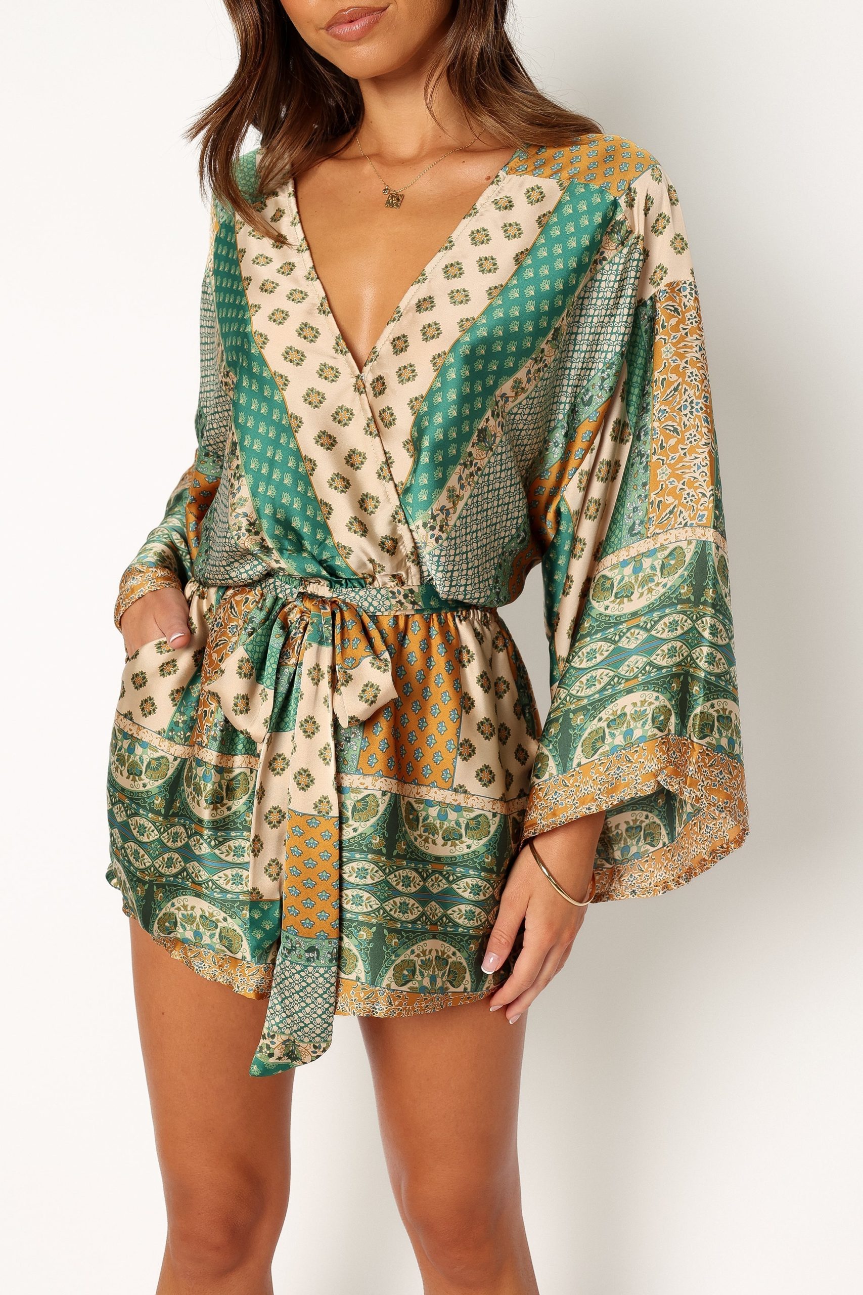 Elyse Romper - Green - Image 7