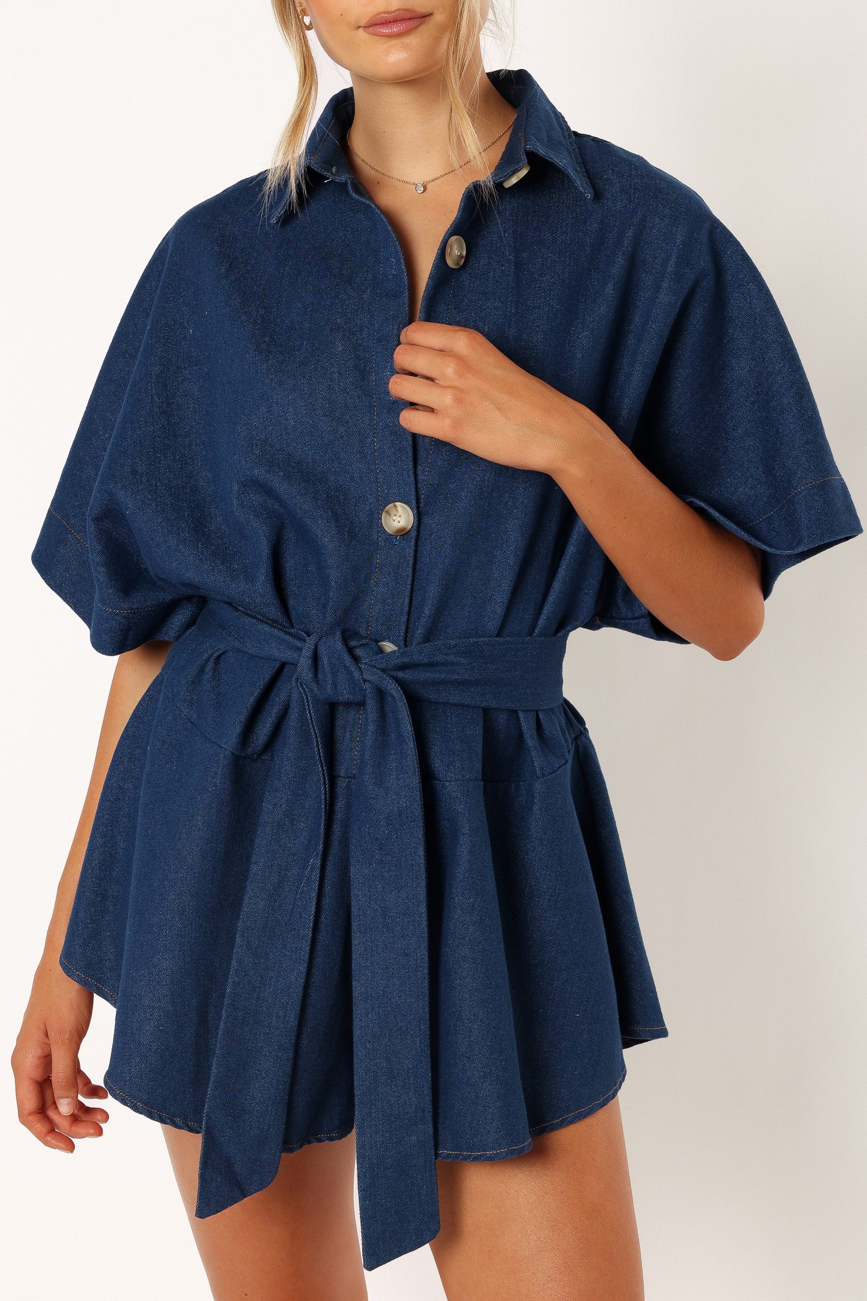 Harriette Romper - Dark Denim - Image 3