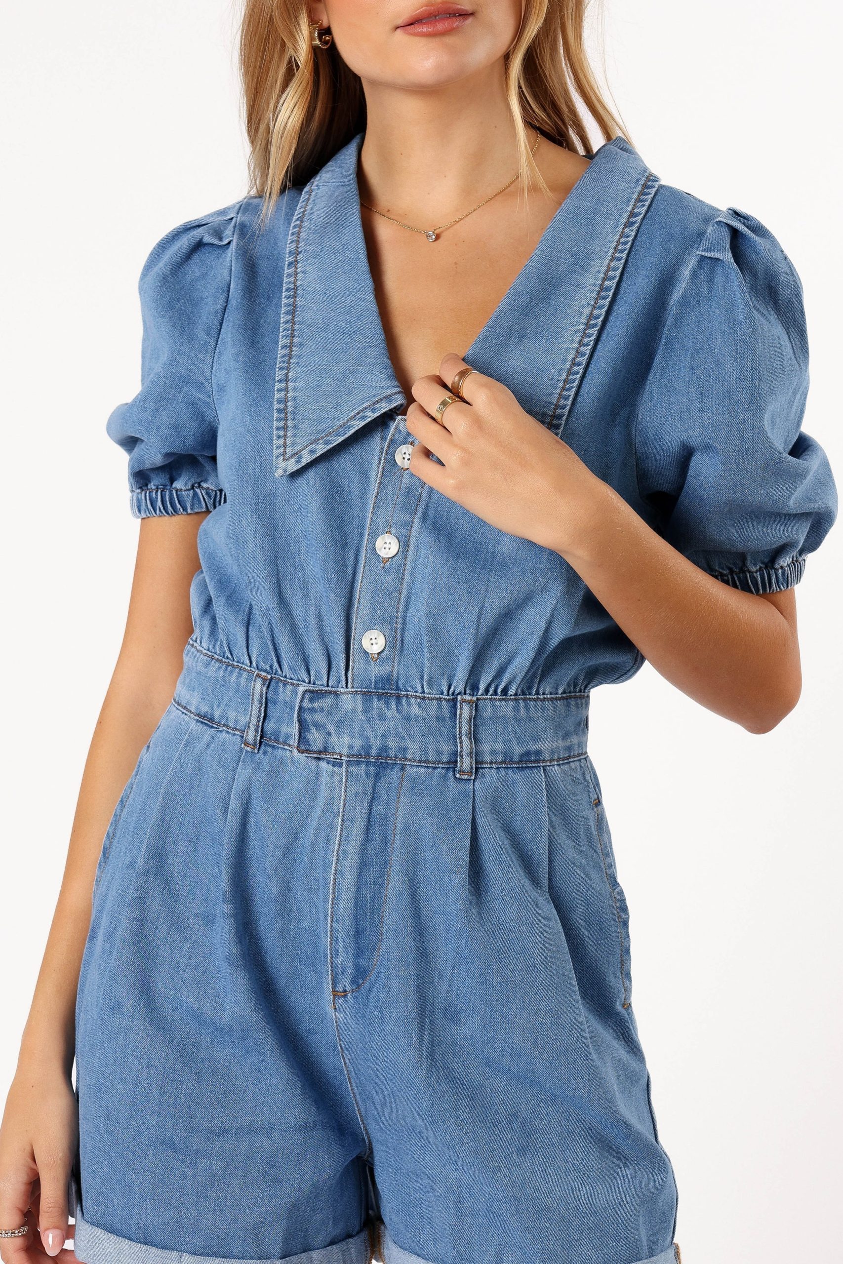 Harry Romper - Medium Denim - Image 6