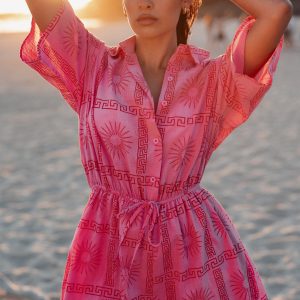 Ilios Romper - Pink Print