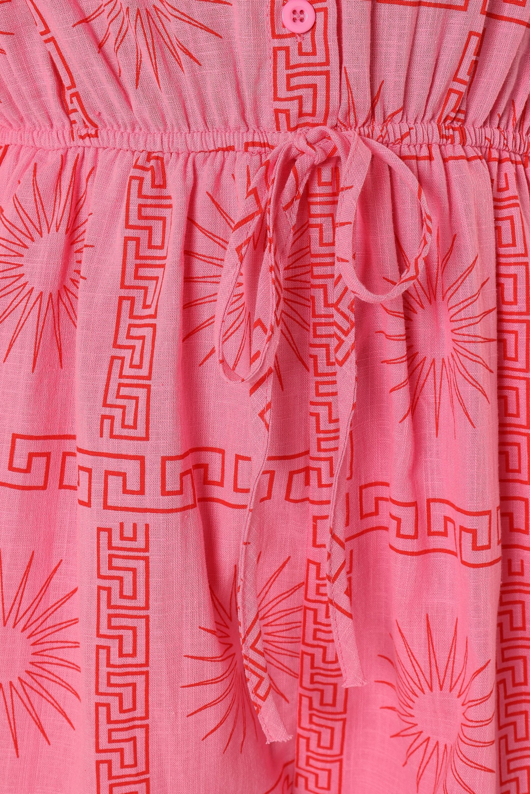 Ilios Romper - Pink Print - Image 10