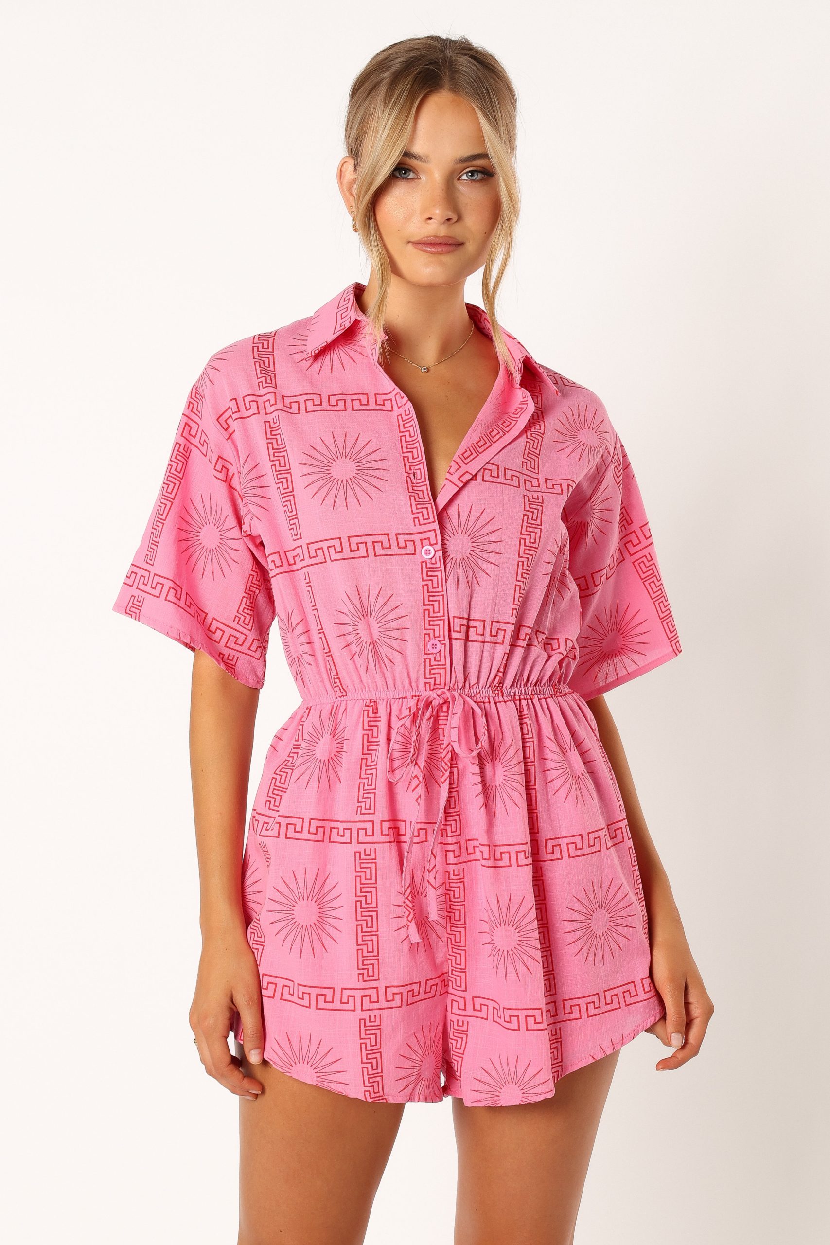 Ilios Romper - Pink Print - Image 3
