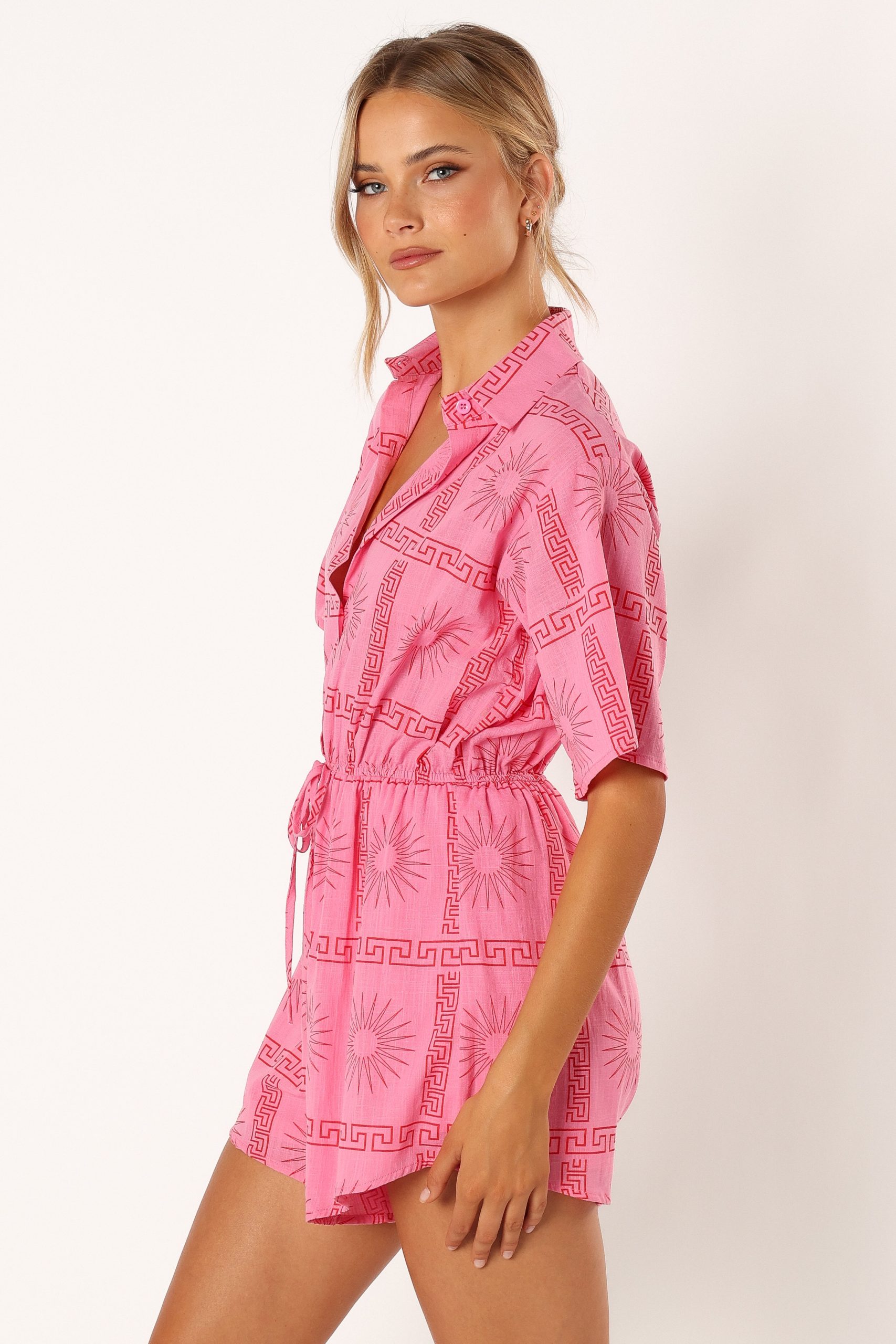 Ilios Romper - Pink Print - Image 4