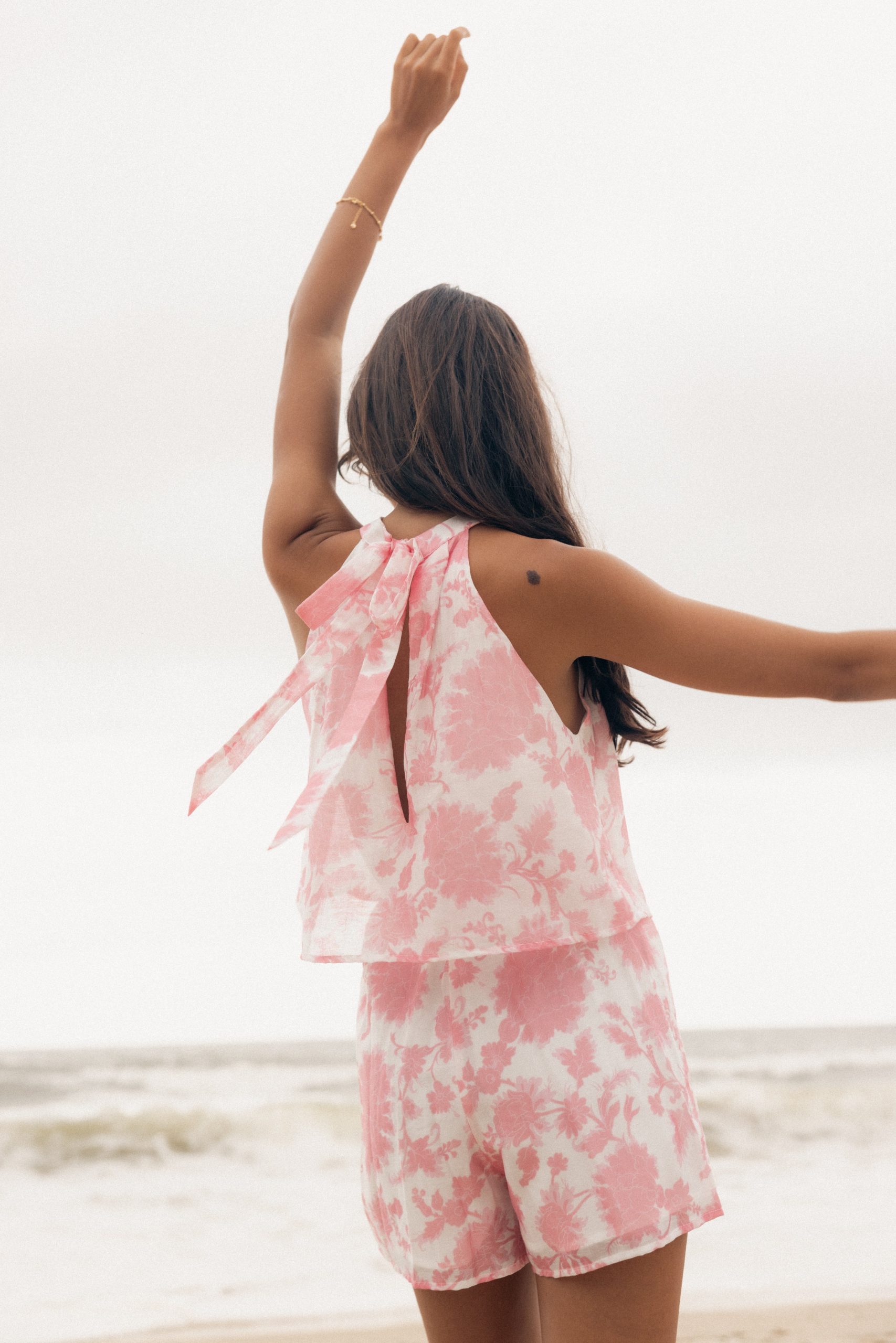 Isabelle Romper - Pink Floral - Image 2