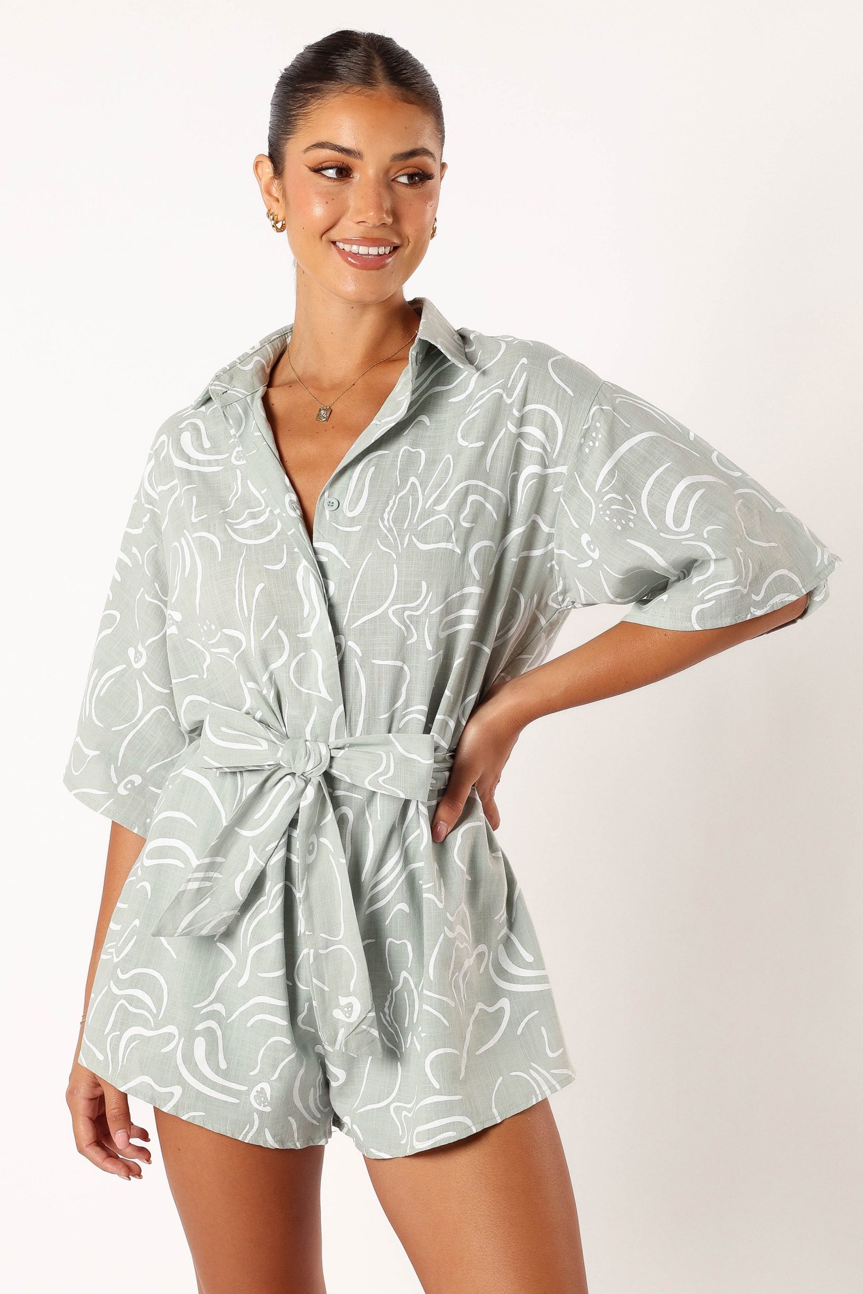 Kellie Romper - Sage - Image 3