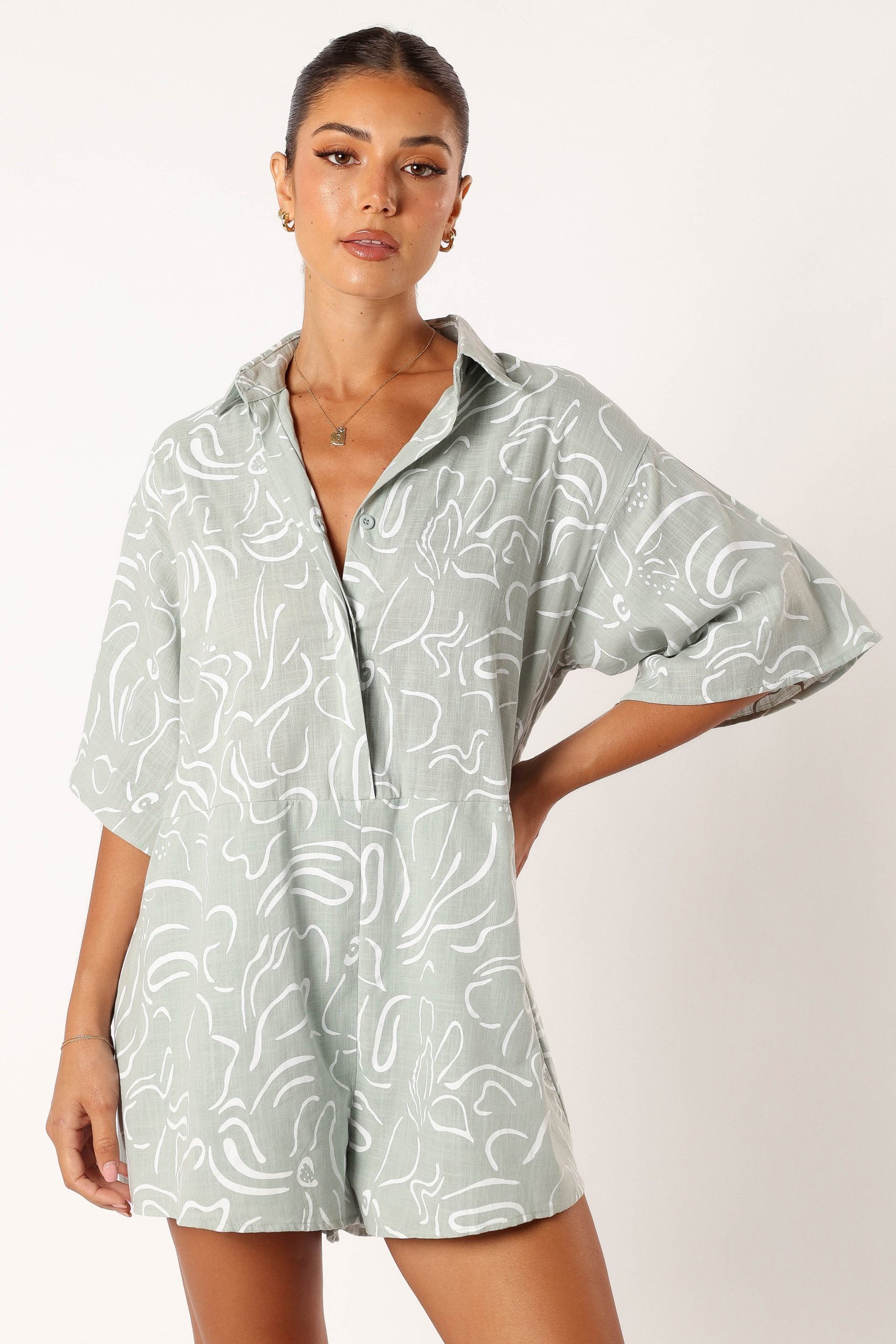 Kellie Romper - Sage - Image 10
