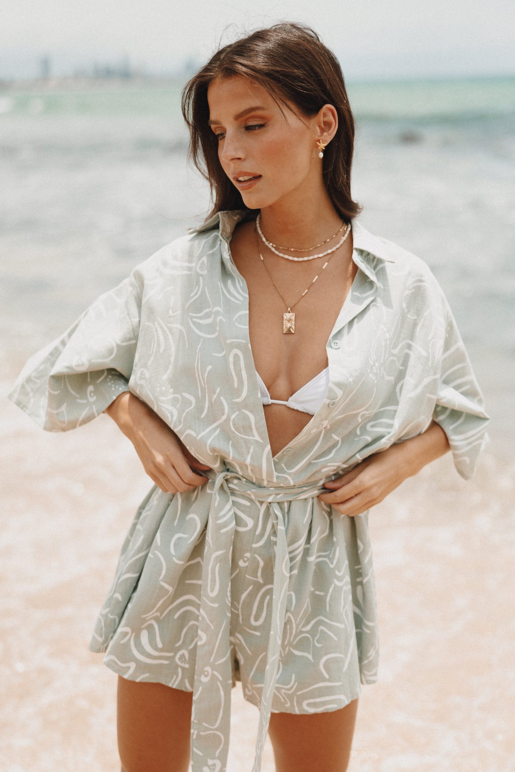 Kellie Romper - Sage - Image 2