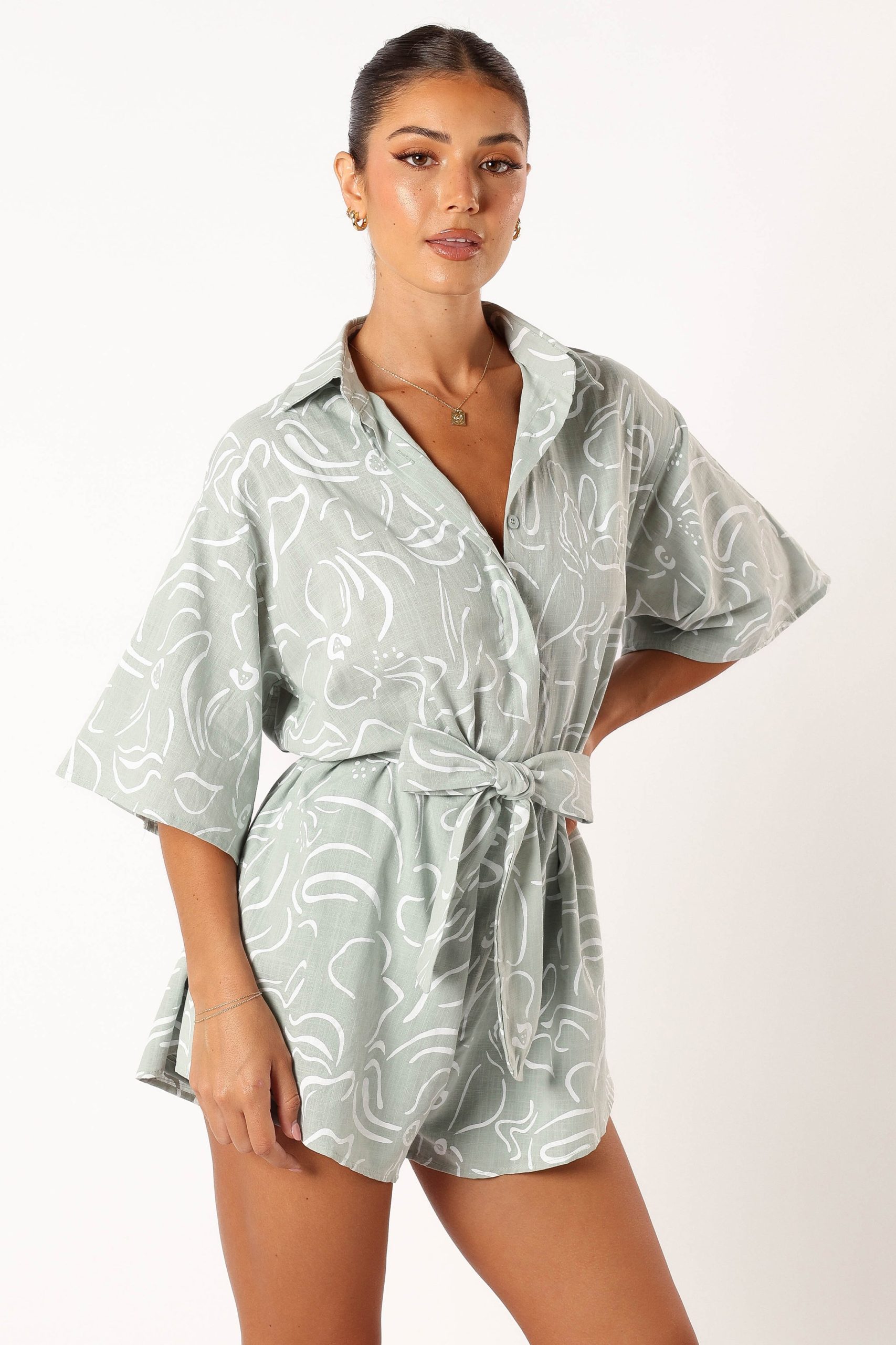 Kellie Romper - Sage - Image 4