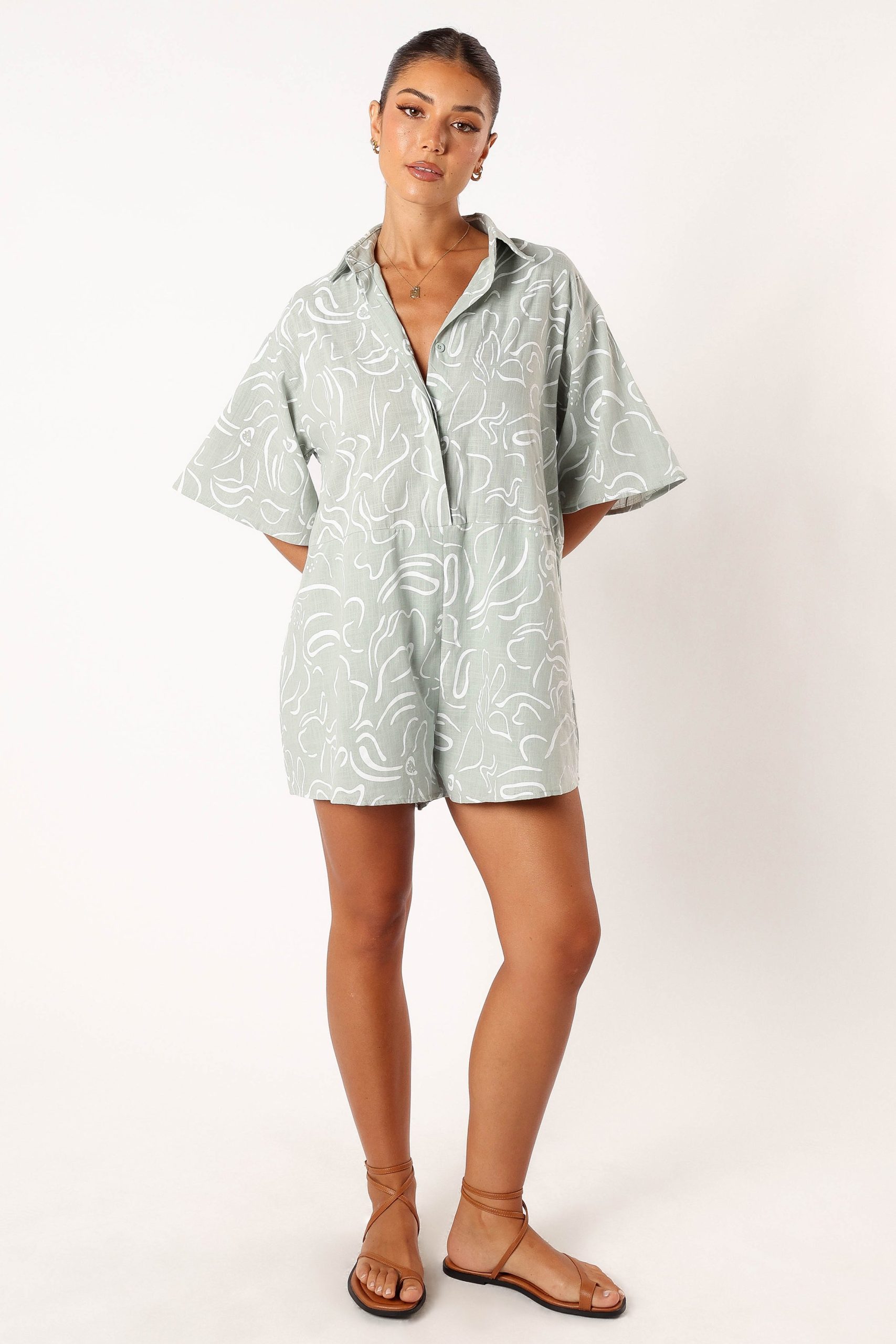 Kellie Romper - Sage - Image 11