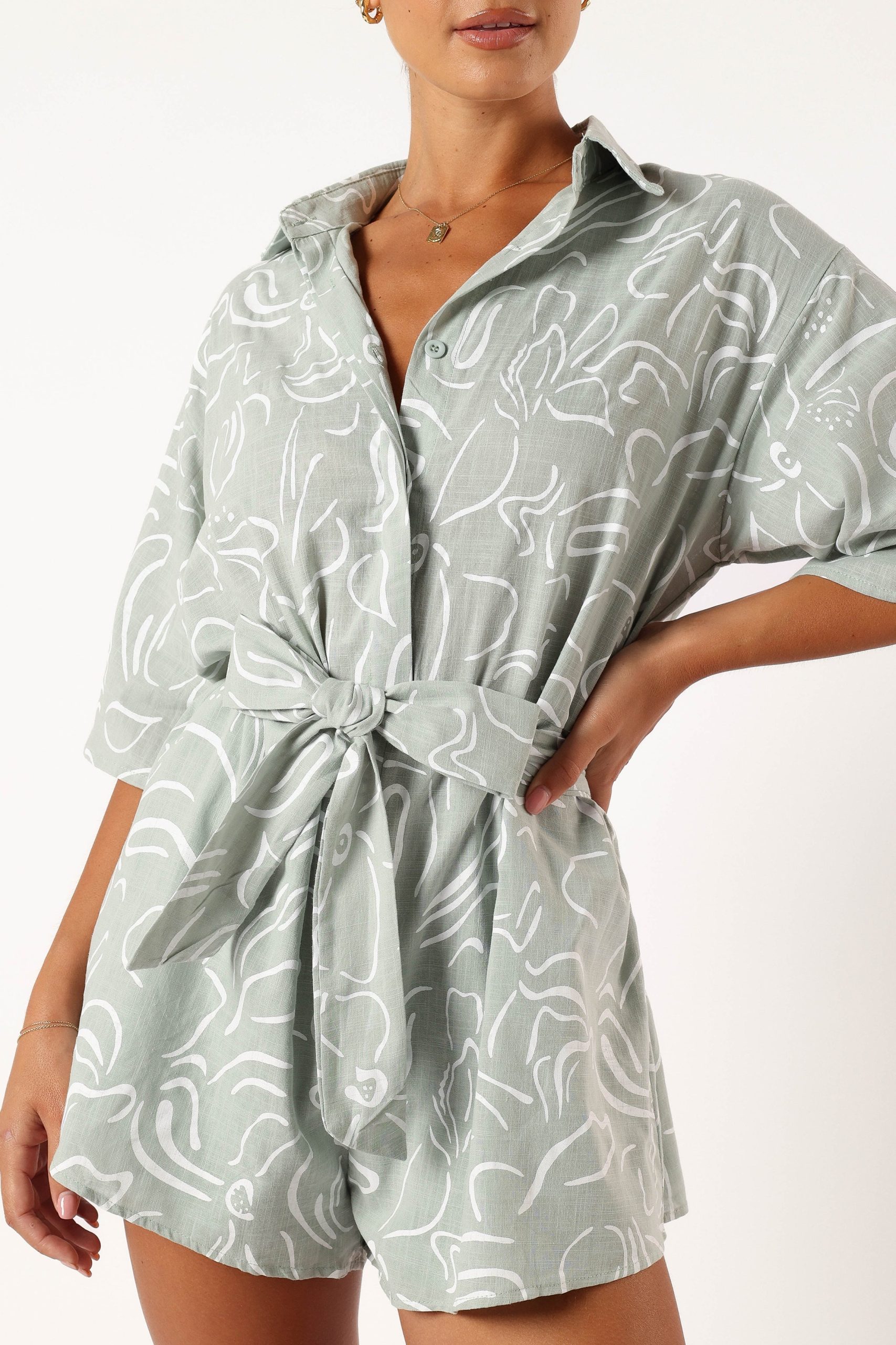Kellie Romper - Sage - Image 9