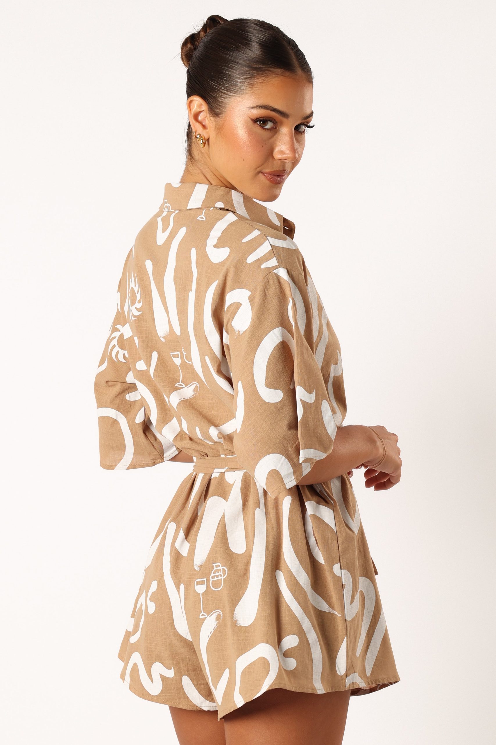 Kellie Romper - Tan - Image 6