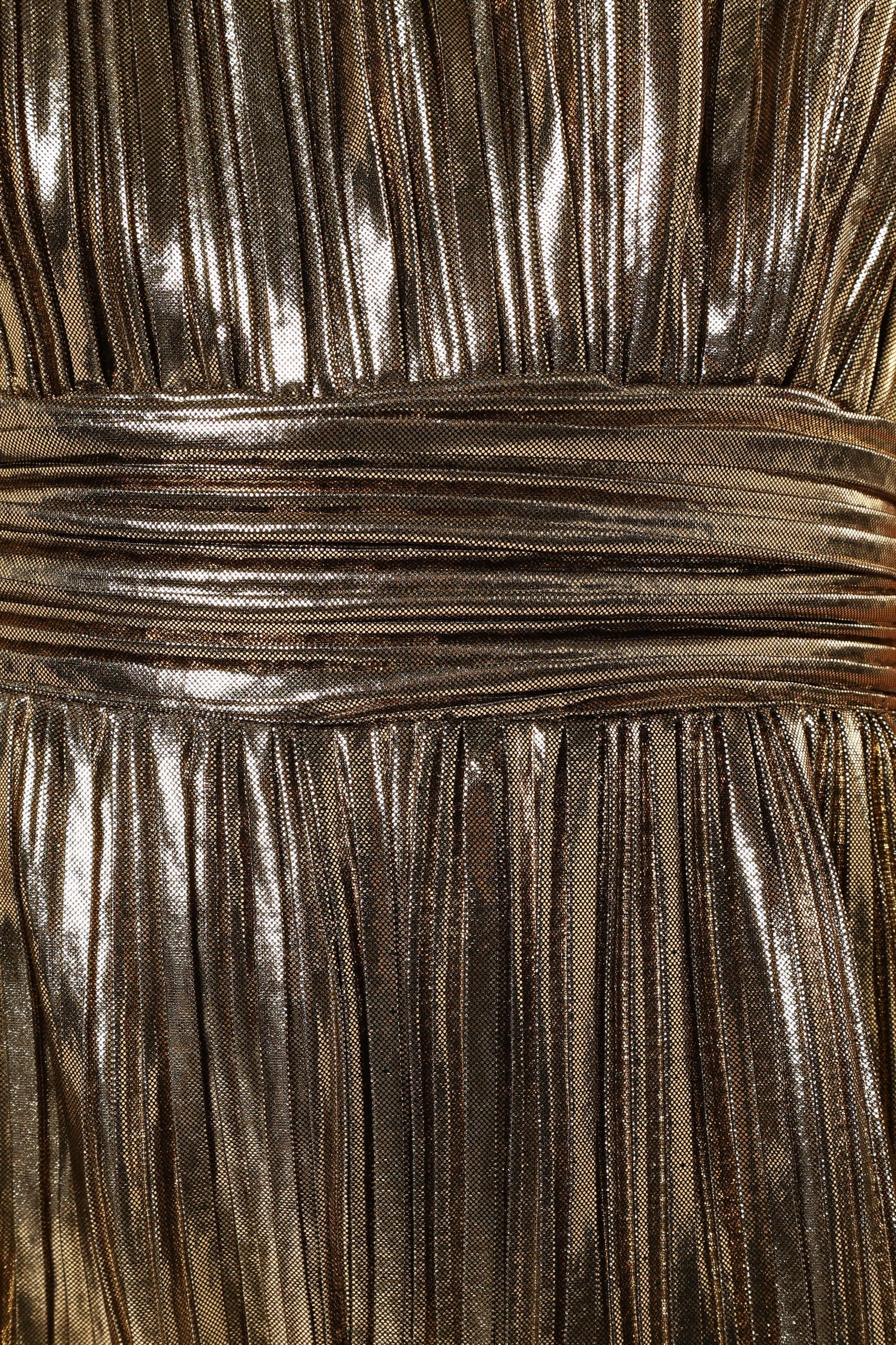 Kerry Pleat Jumpsuit - Gold - Image 8