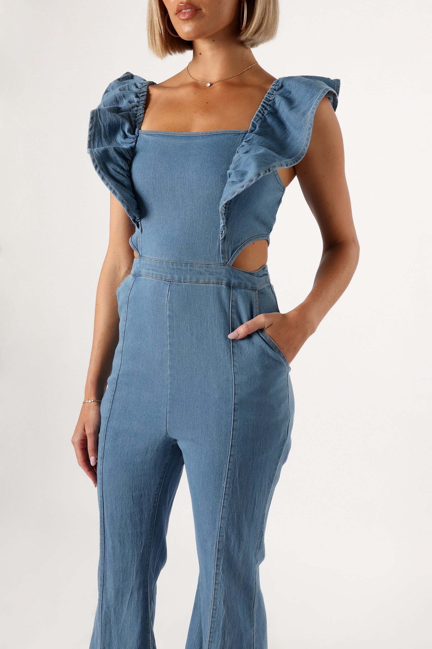 Kimmie Jumpsuit - Medium Denim - Image 6