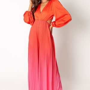 Krista Gradient Jumpsuit - Red