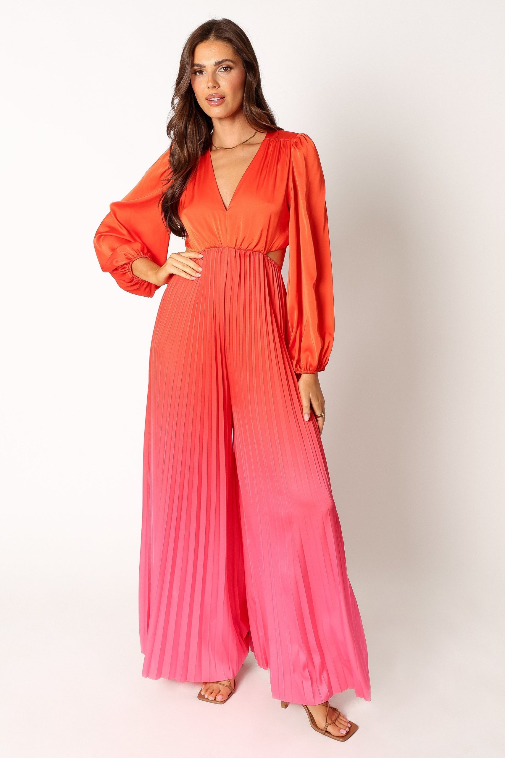 Krista Gradient Jumpsuit - Red - Image 6