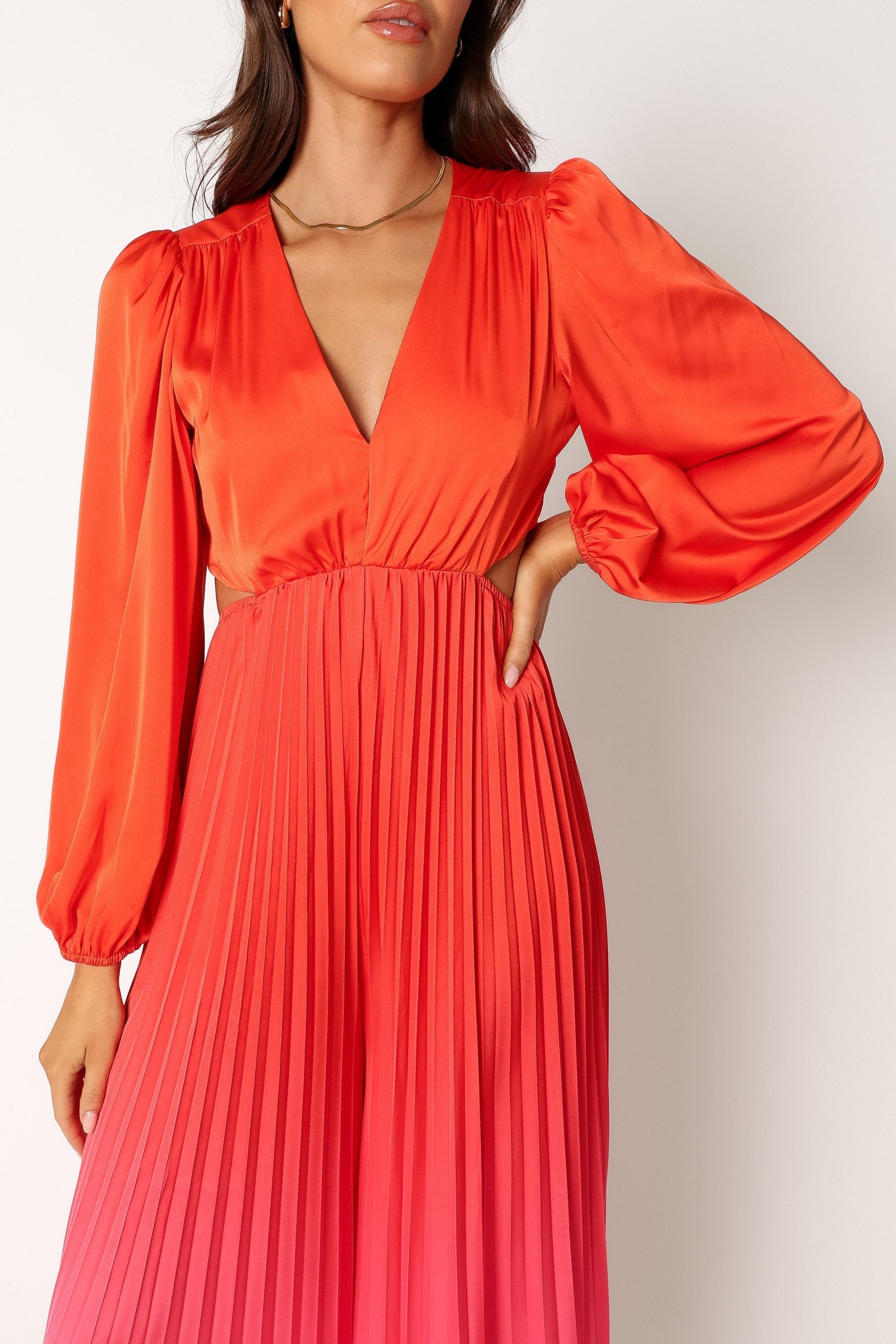 Krista Gradient Jumpsuit - Red - Image 7