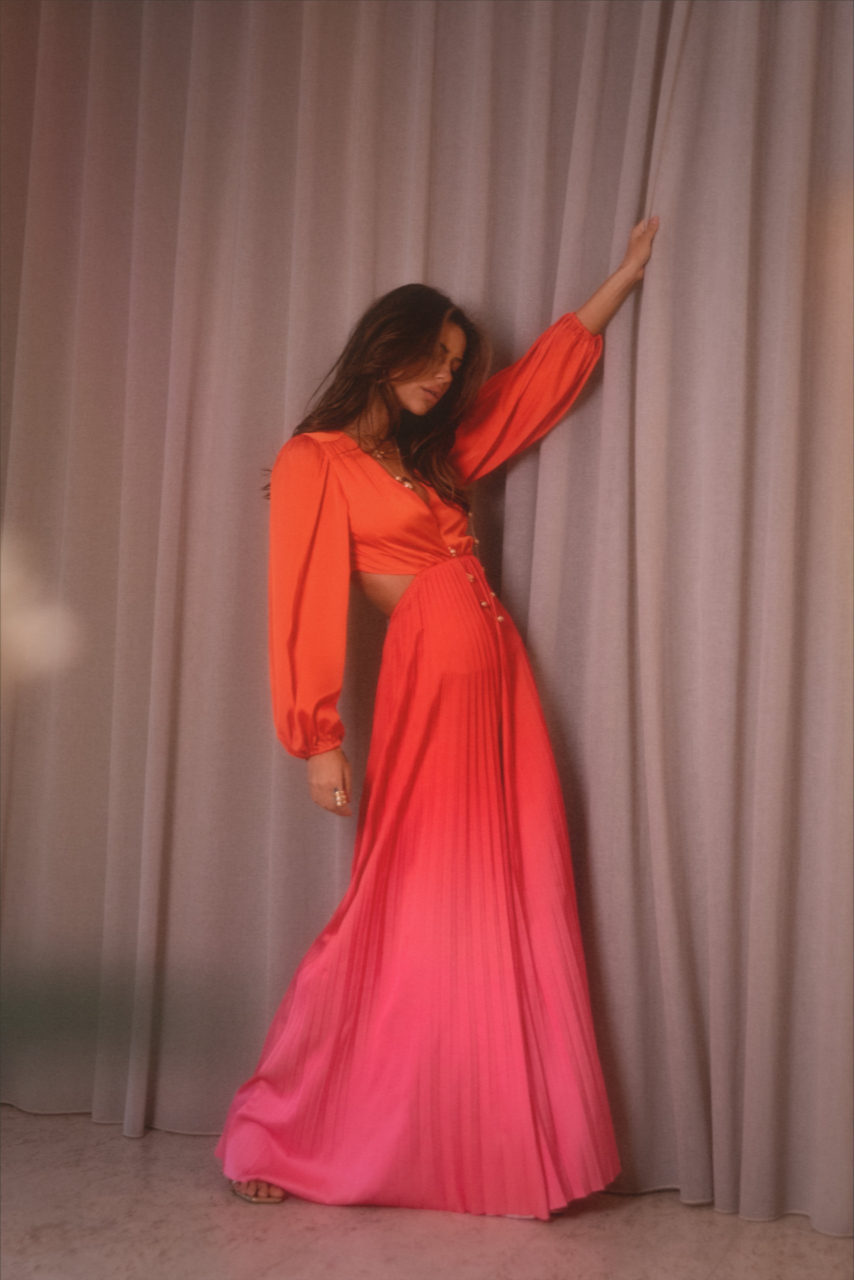 Krista Gradient Jumpsuit - Red - Image 9