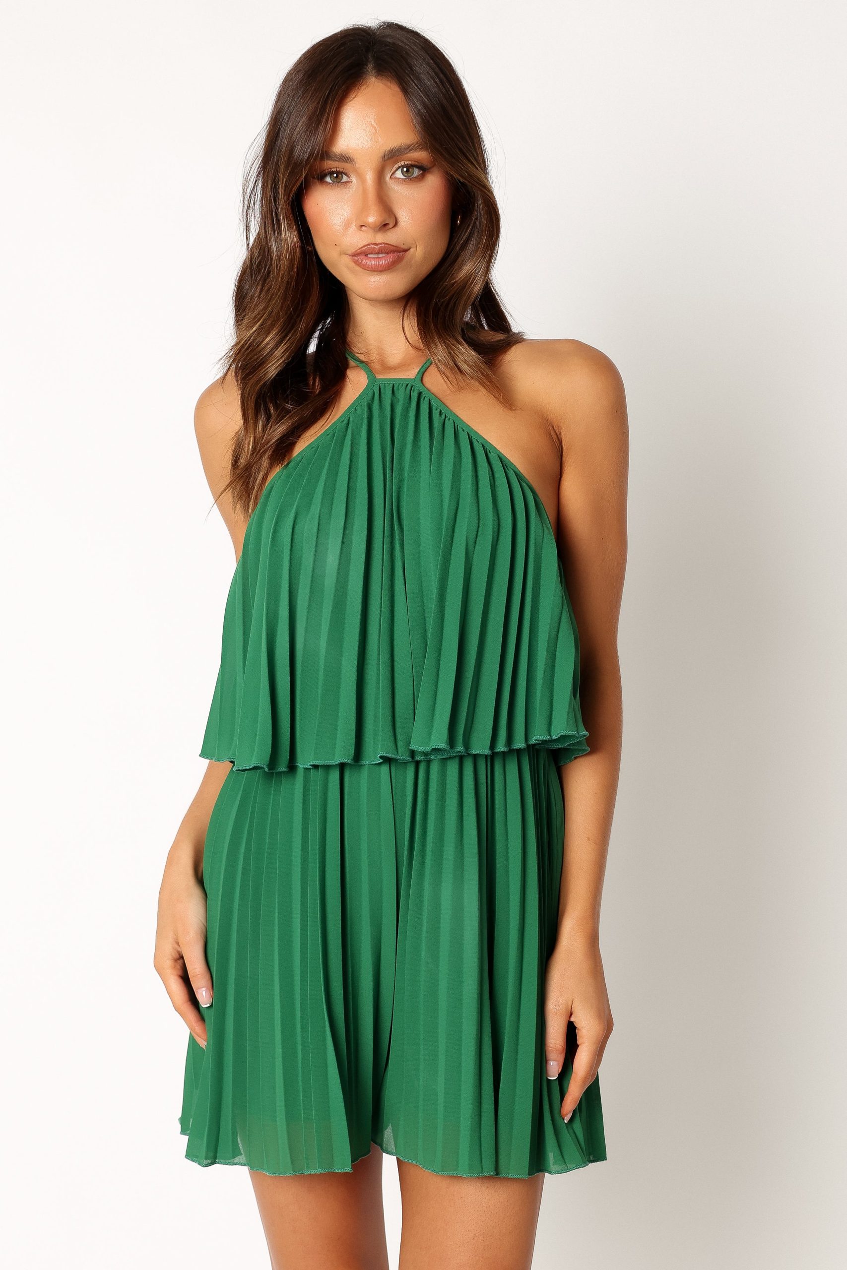 Magnolia Pleat Romper - Green - Image 9