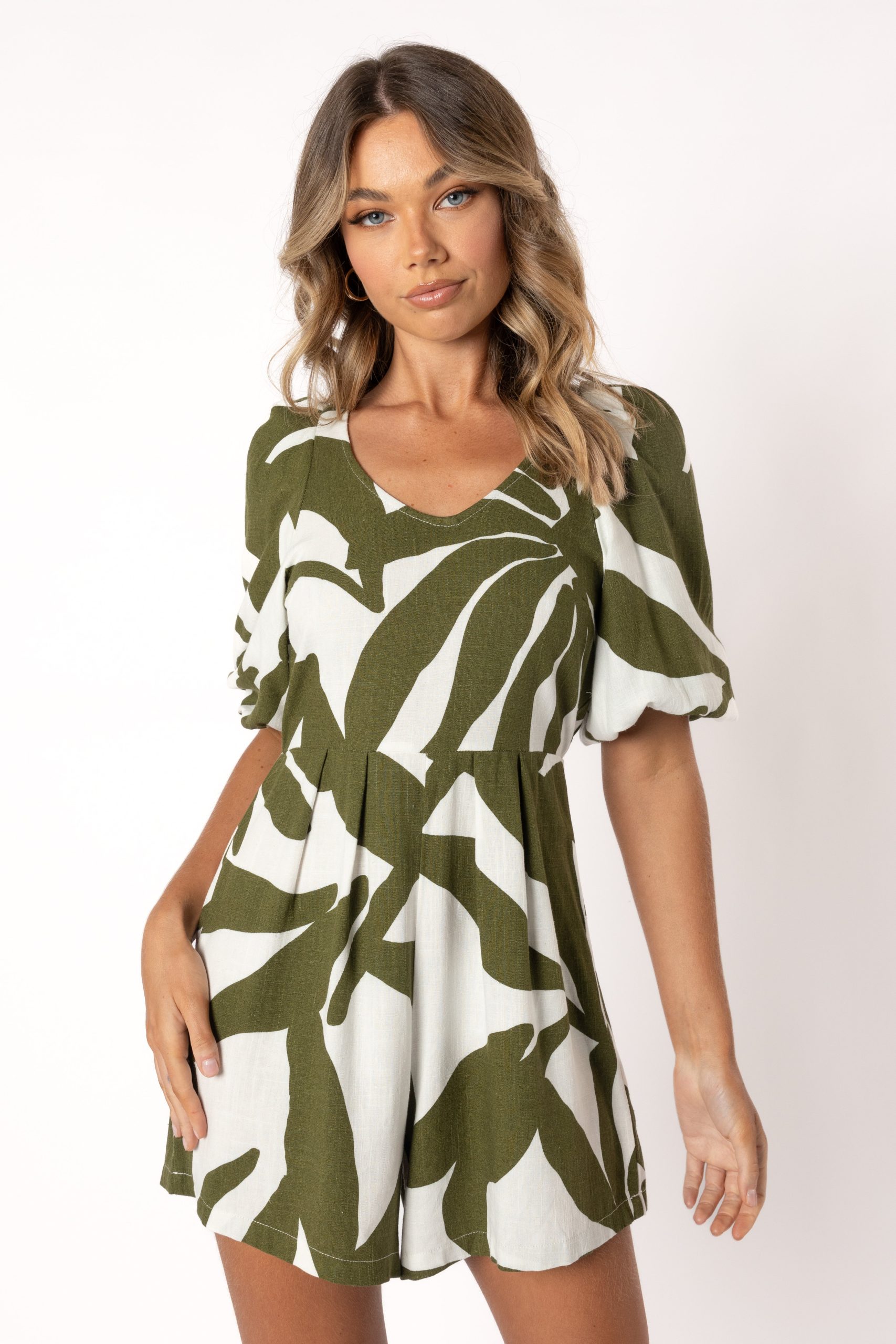 Matilda Romper - Olive Palm - Image 5