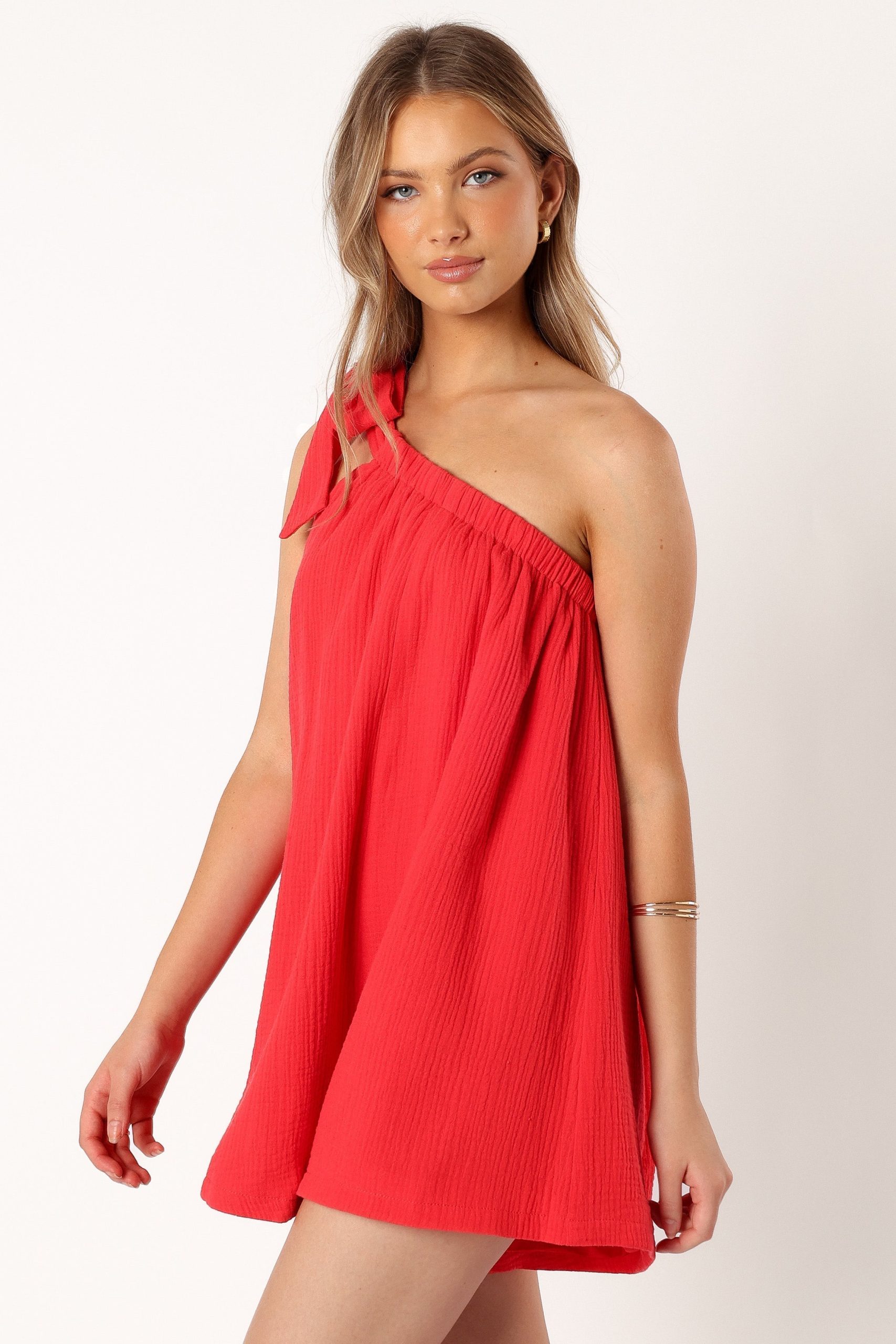 Miffy One Shoulder Romper - Red - Image 4