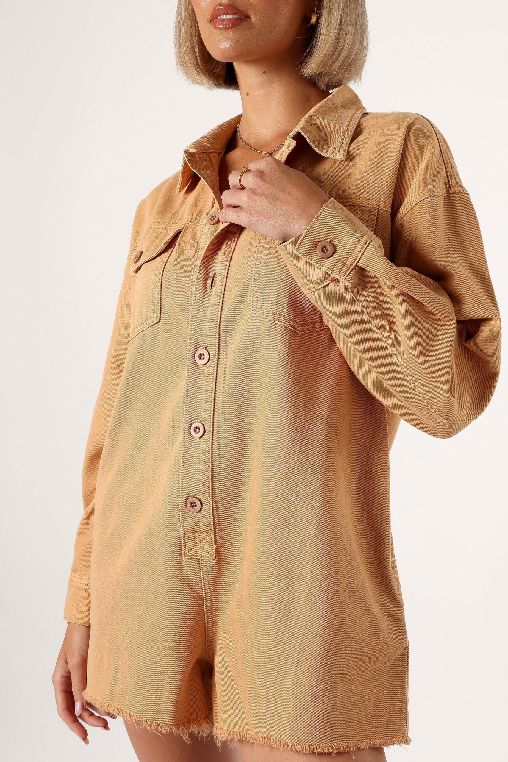 Pollyanna Romper - Tan - Image 7