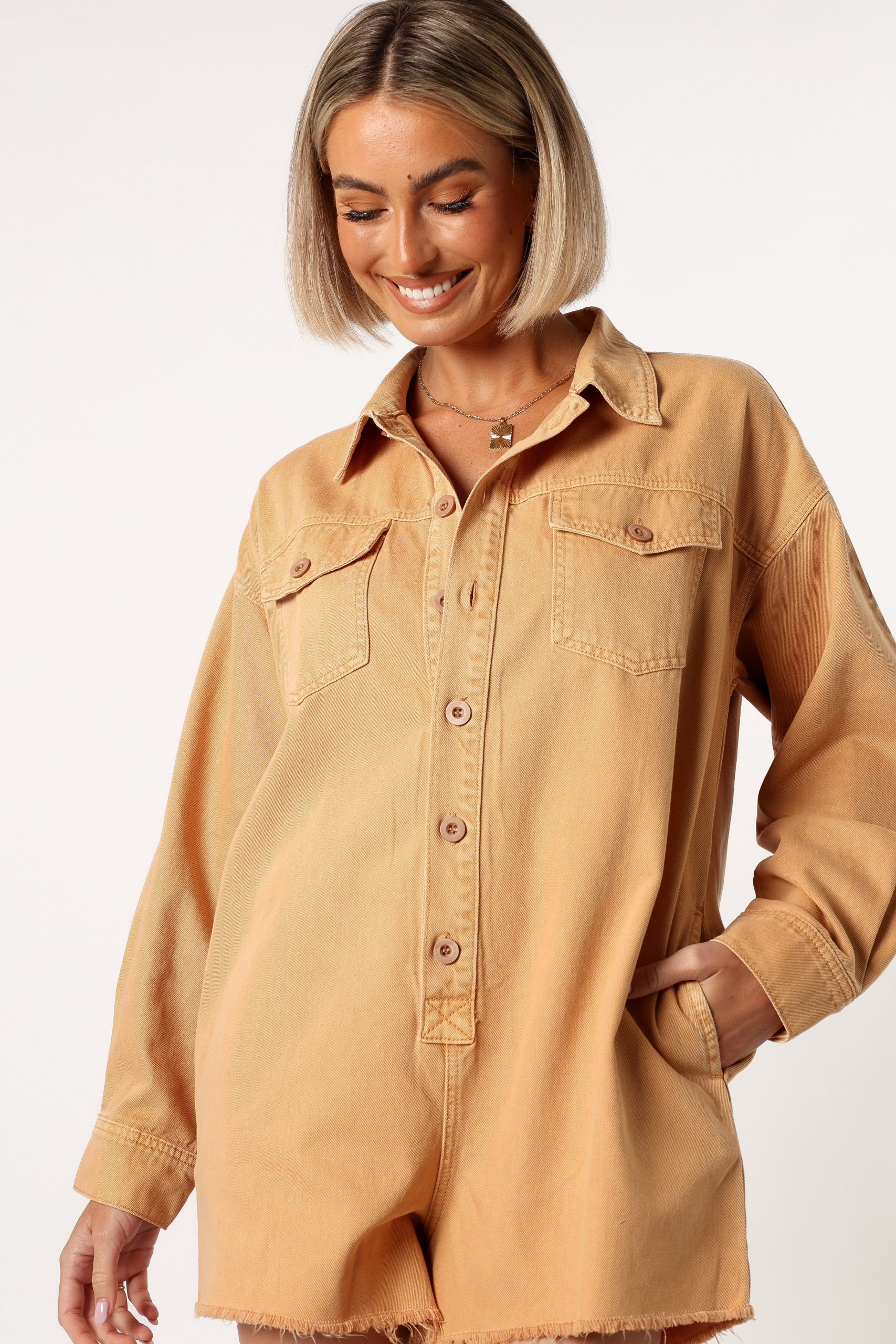 Pollyanna Romper - Tan - Image 2