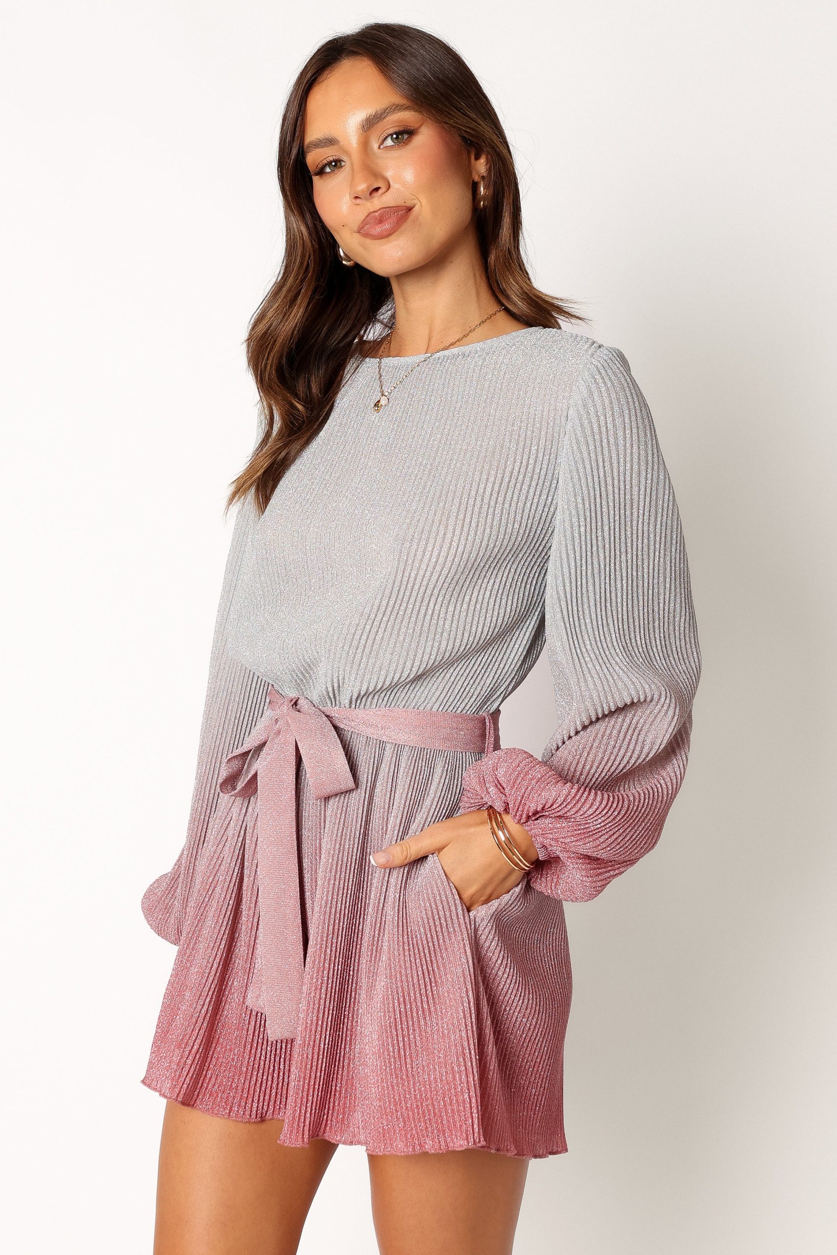 Rebecca Gradient Romper - Pink - Image 2