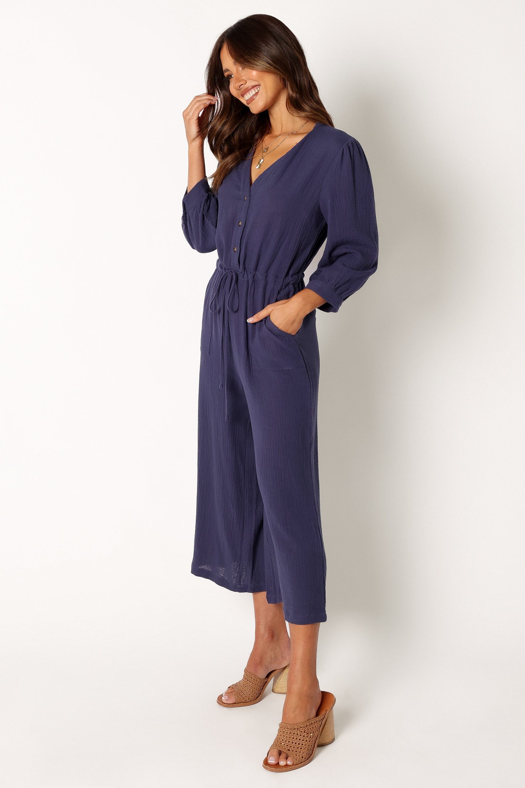 Roberta Jumpsuit - Navy - Image 3