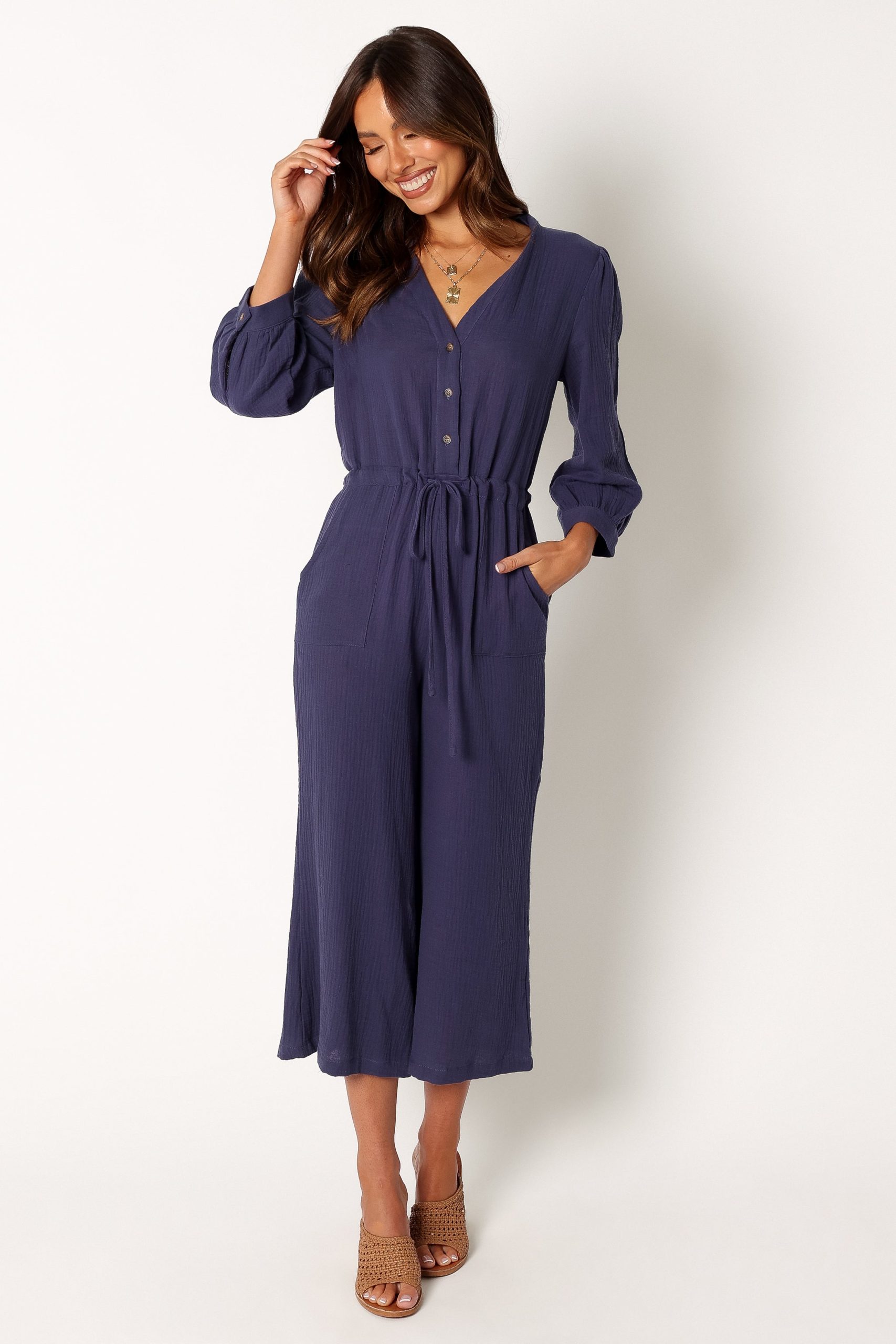 Roberta Jumpsuit - Navy - Image 8