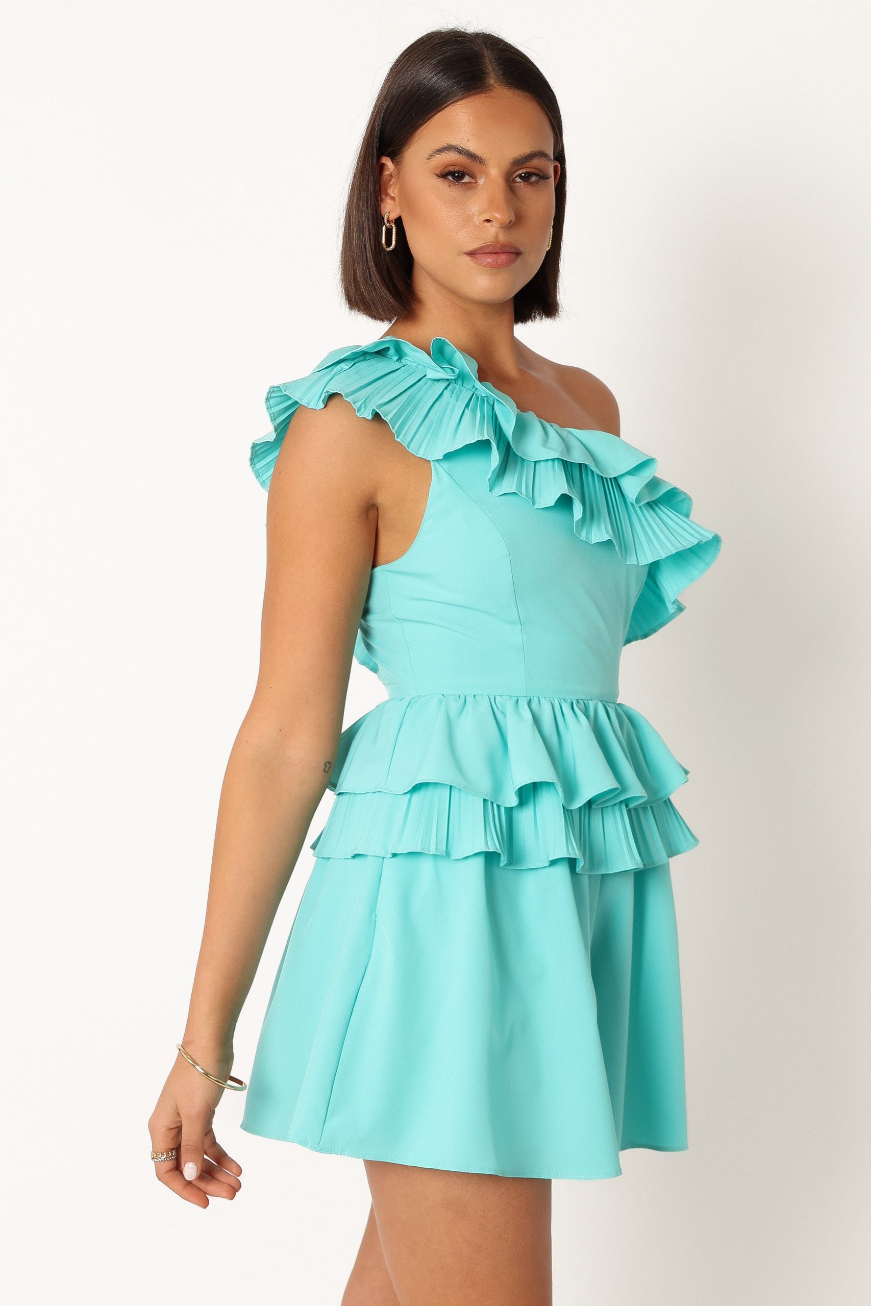 Rosewood One Shoulder Romper - Blue - Image 8
