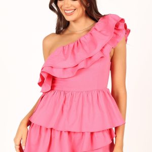Sammy Frill Romper - Pink
