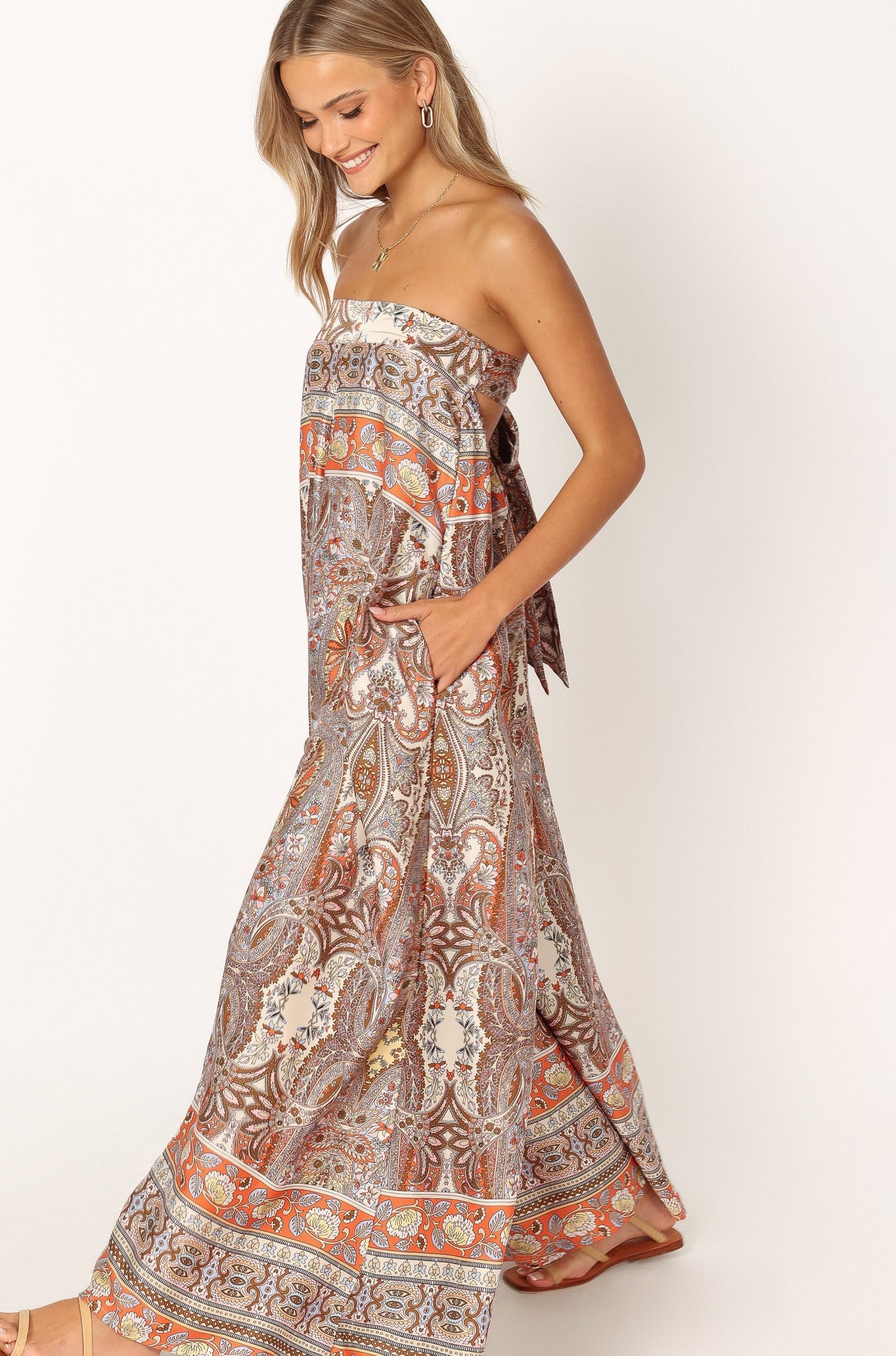 Sarah Strapless Jumpsuit - Multi - Image 5