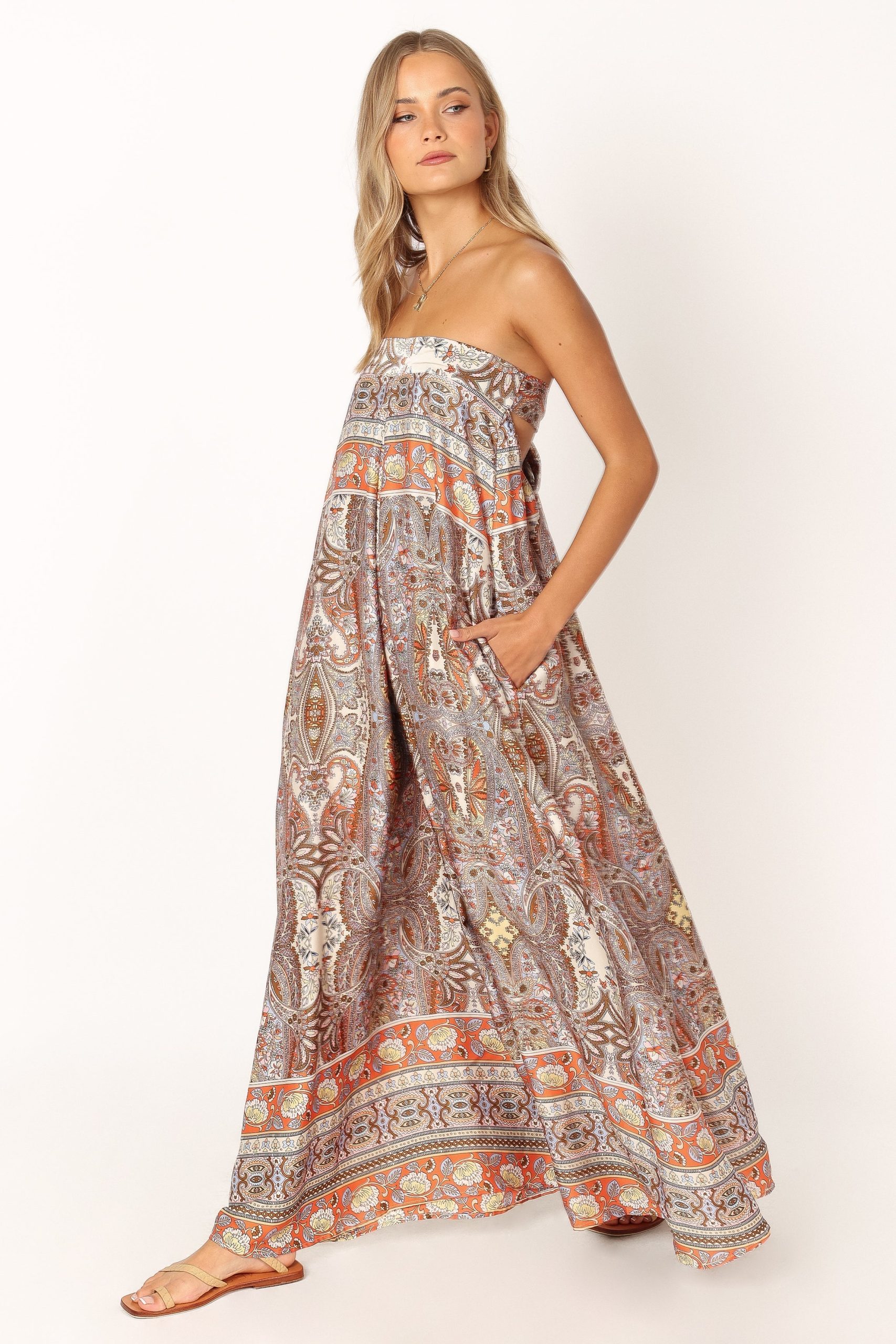 Sarah Strapless Jumpsuit - Multi - Image 9