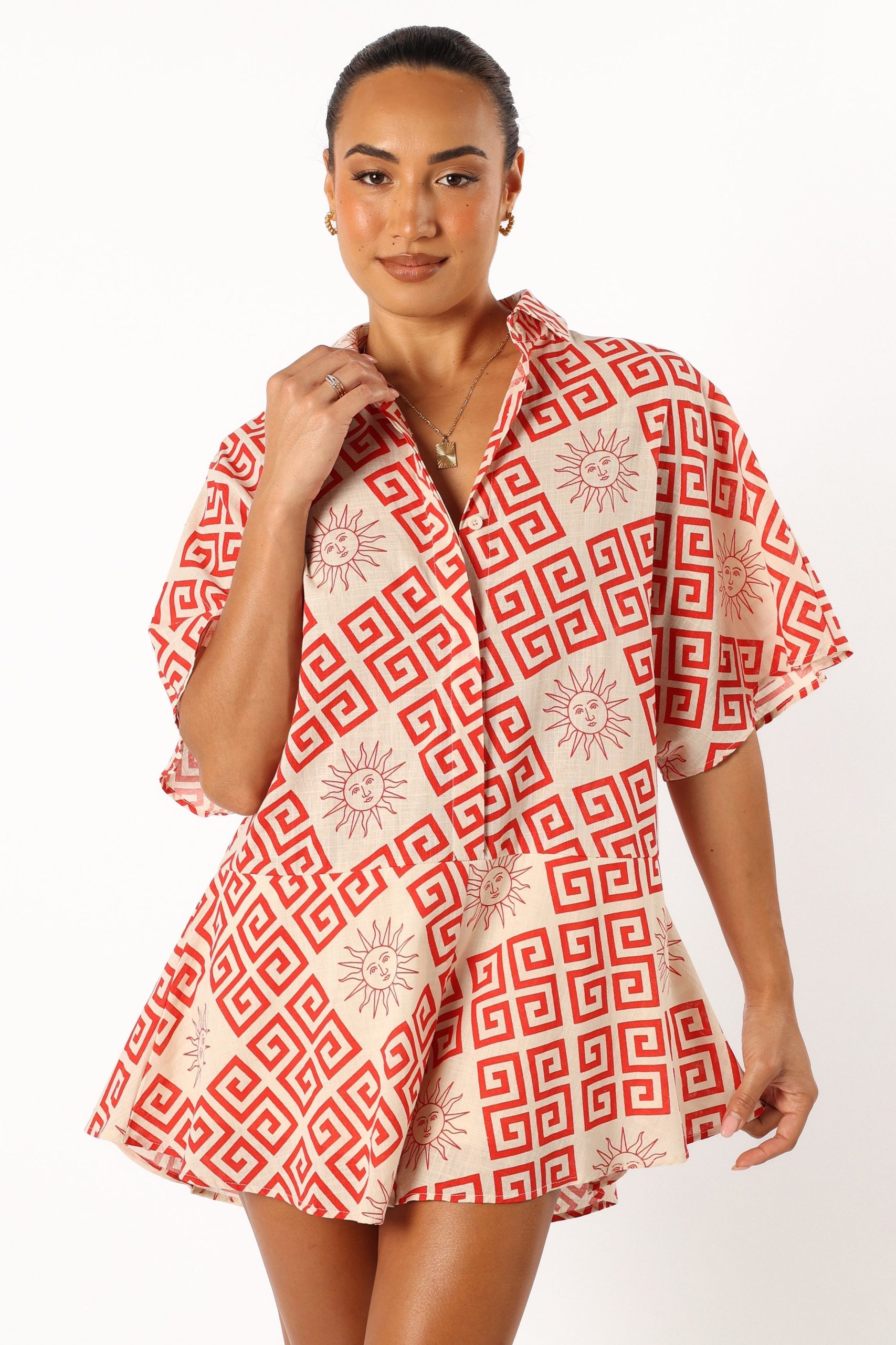 Sebastian Romper - Beige Red - Image 3