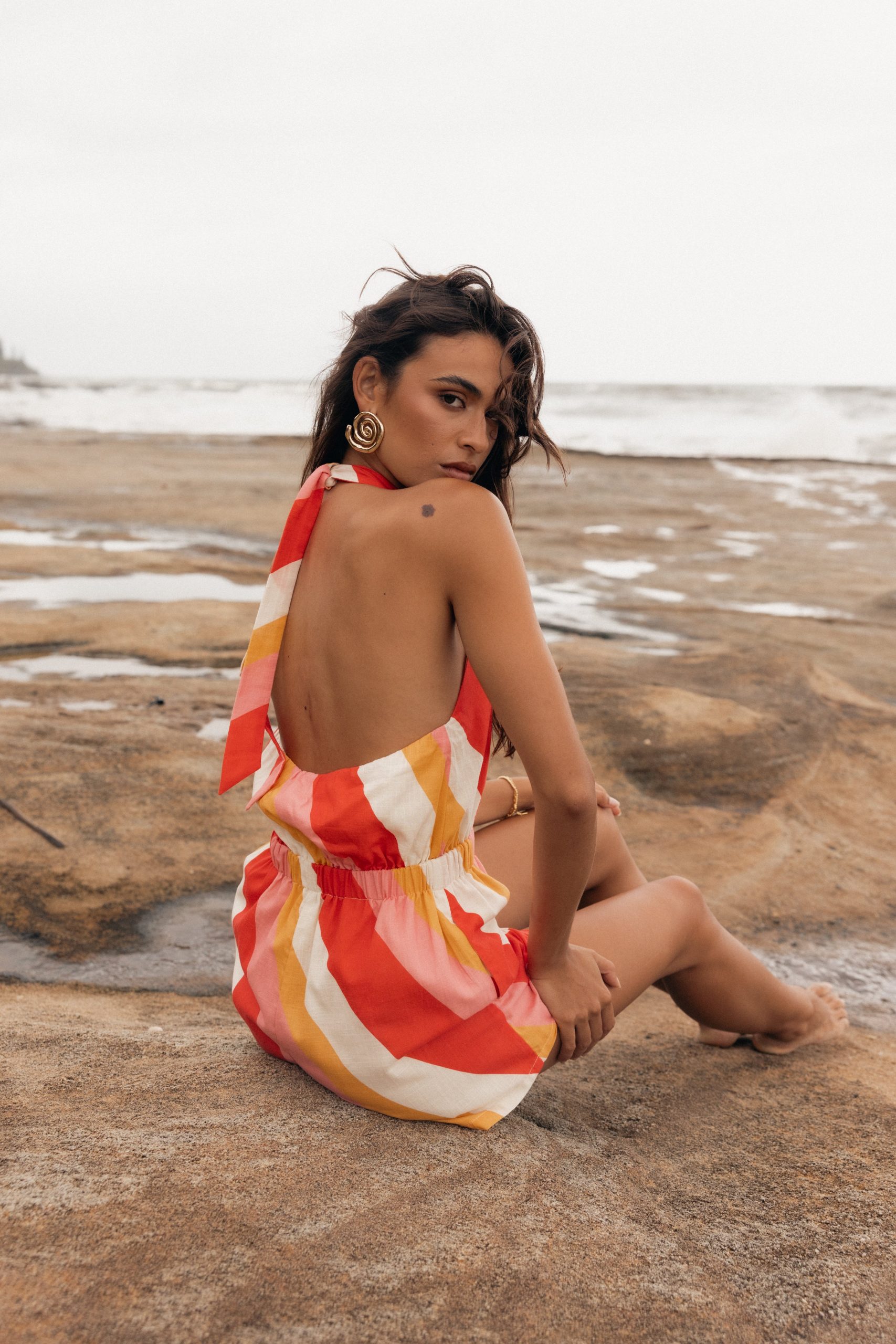 Silanzo Romper - Pink Stripe - Image 2