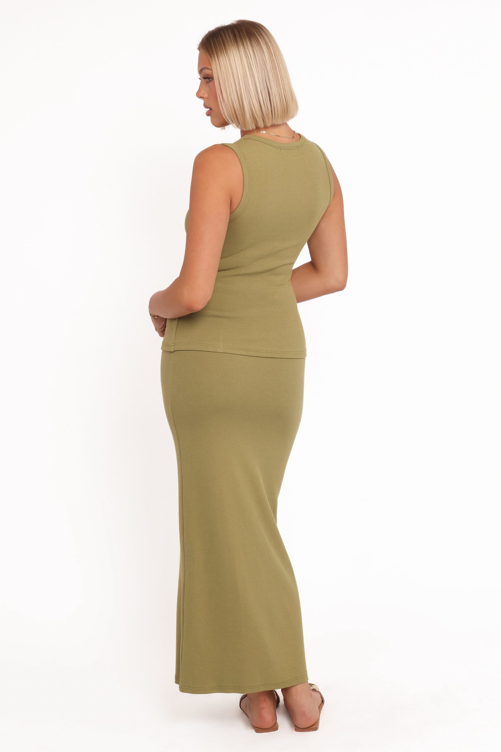 Adeline Two Piece Set - Olive Green - Image 4